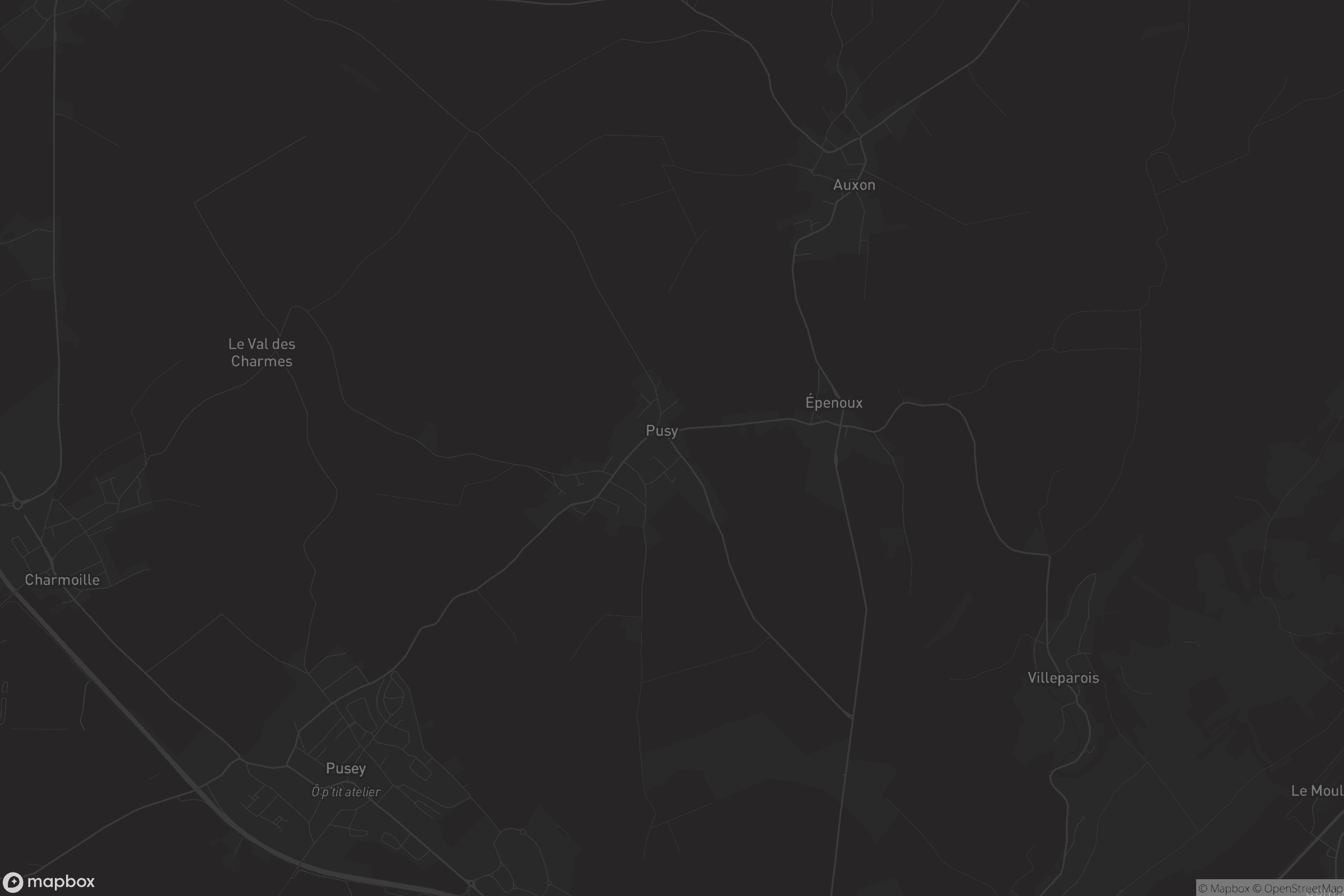 Carte de Pusy-et-Épenoux