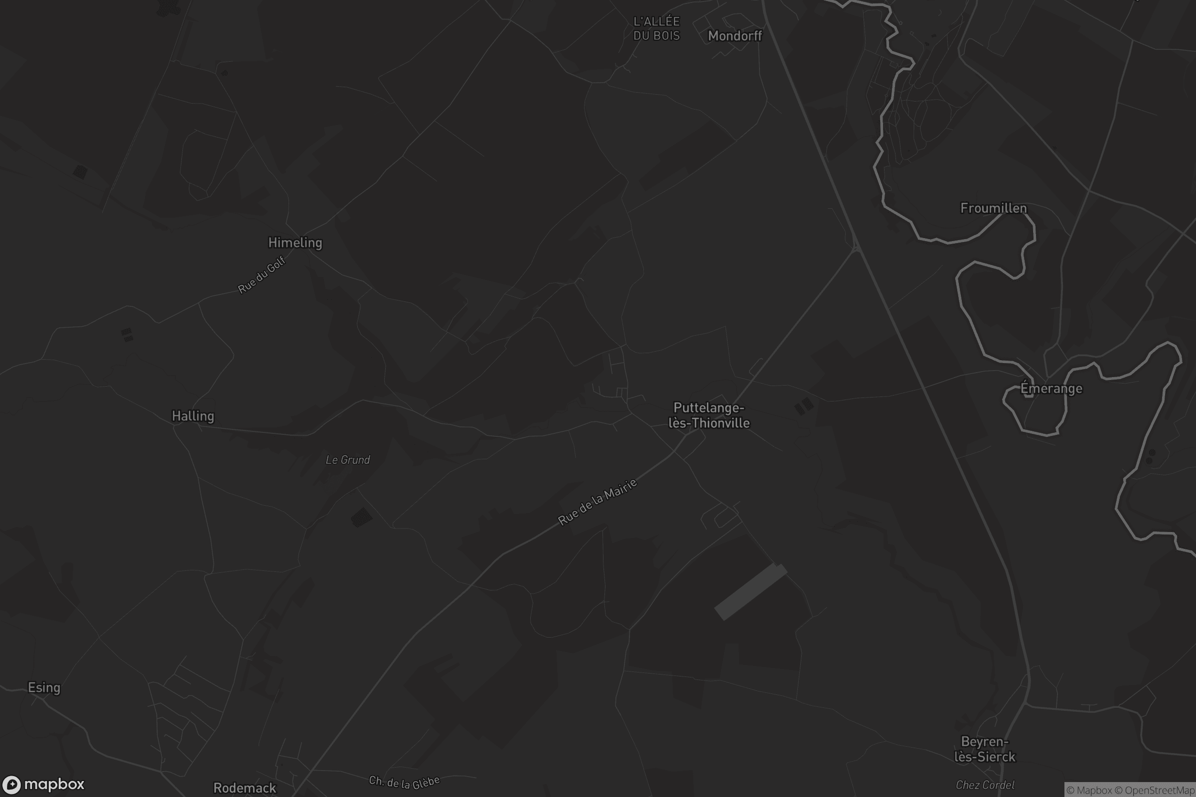 Carte de Puttelange-lès-Thionville