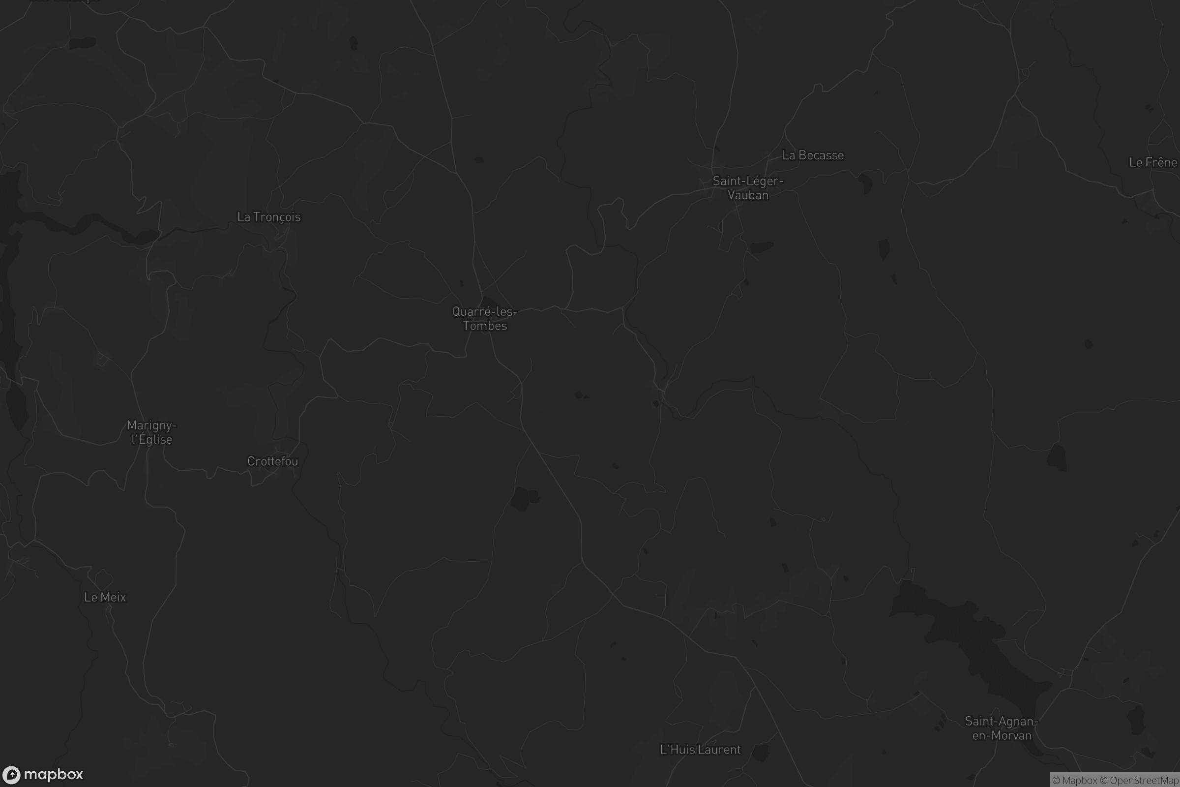 Carte de Quarré-les-Tombes