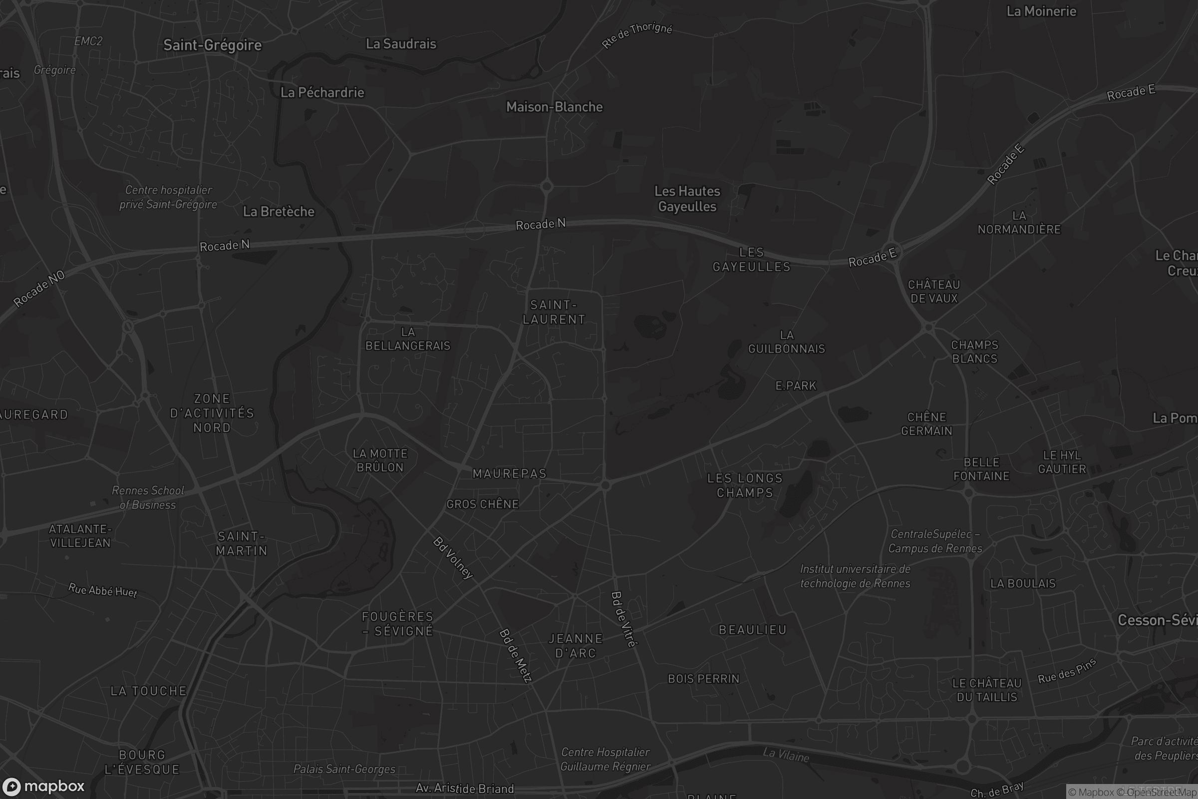 Carte de Quartiers Nord-Est