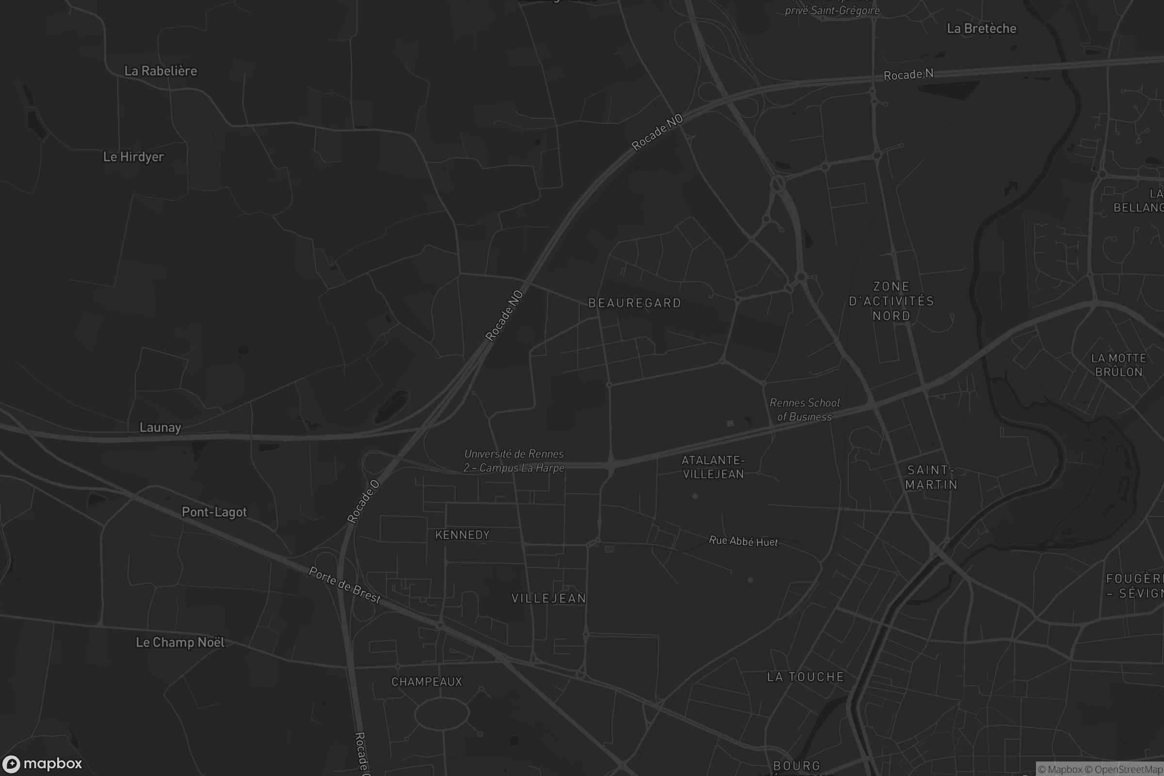 Carte de Quartiers Nord-Ouest