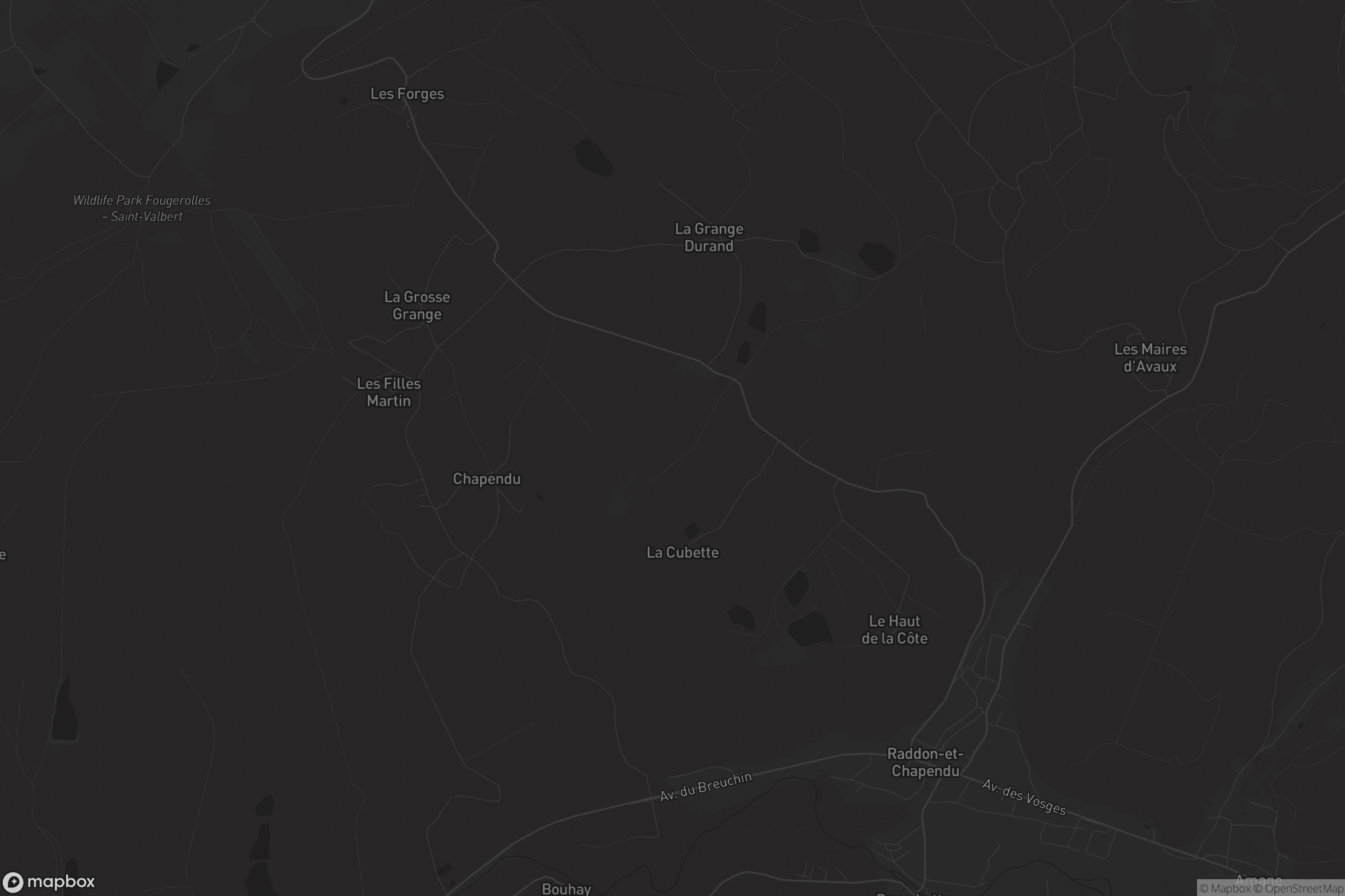 Carte de Raddon-et-Chapendu