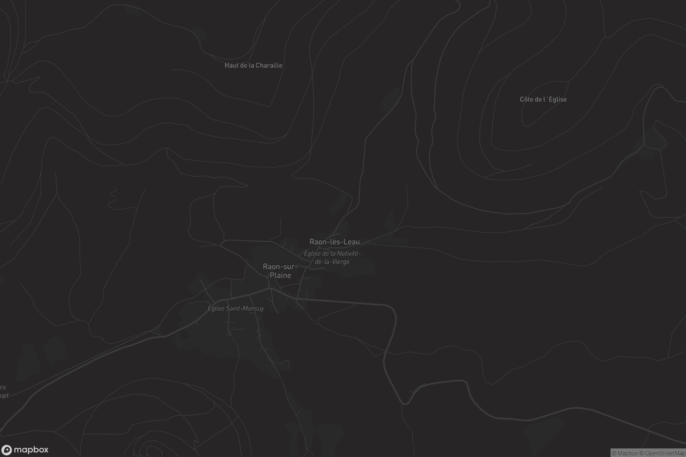 Carte de Raon-lès-Leau
