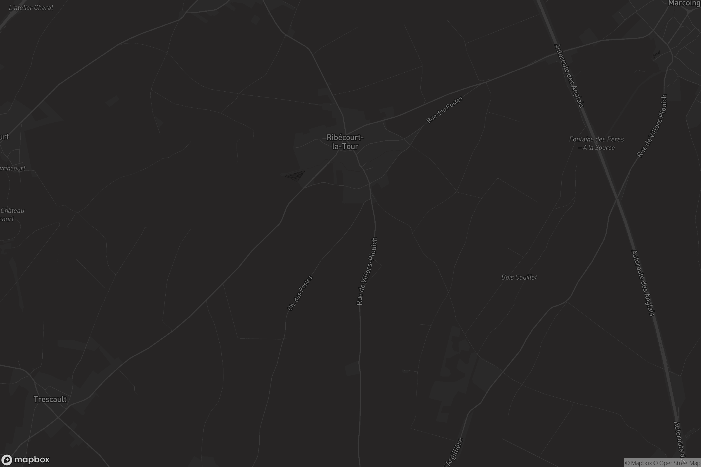 Carte de Ribécourt-la-Tour