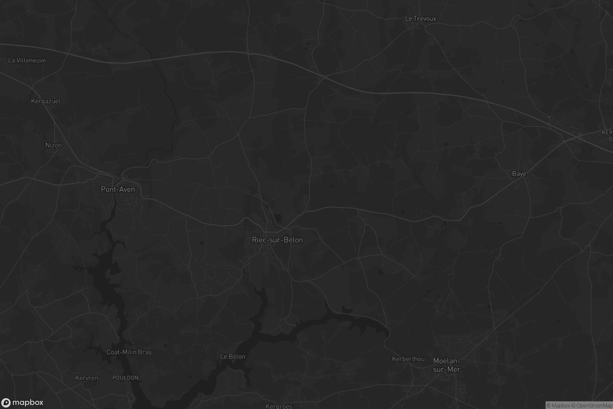 Carte de Riec-sur-Bélon