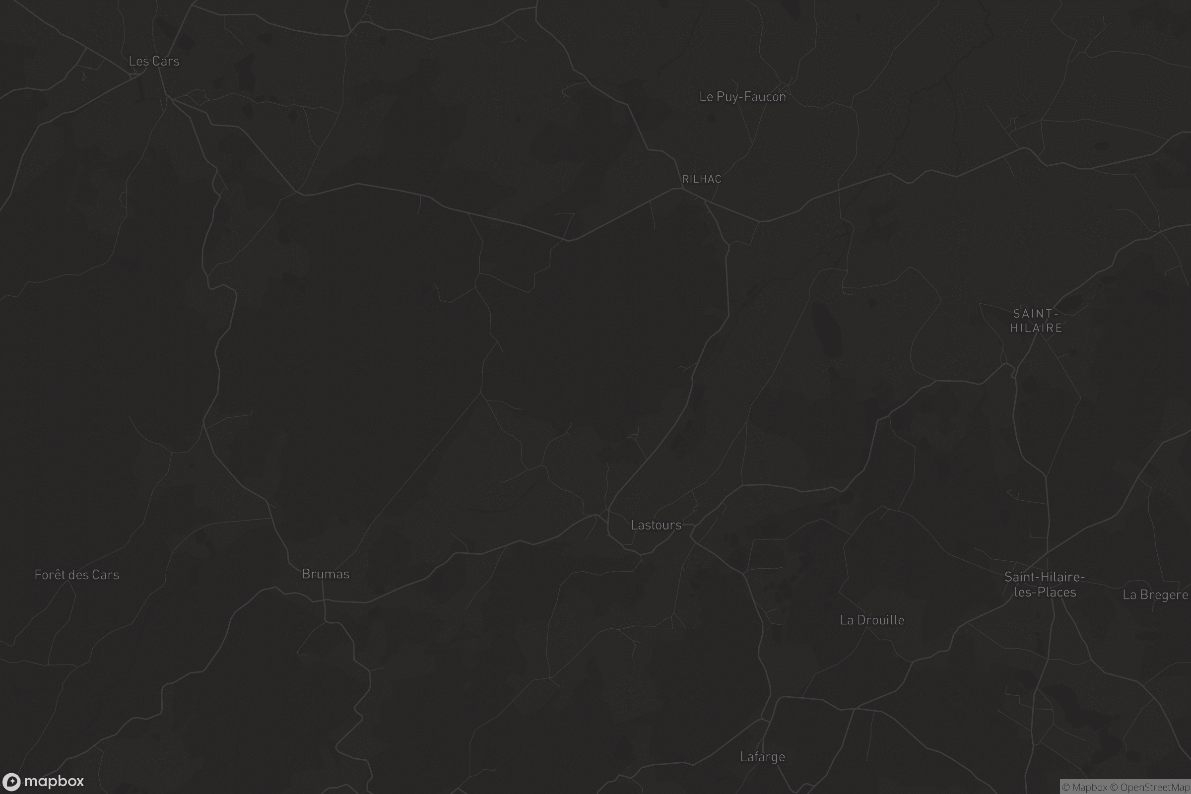 Carte de Rilhac-Lastours