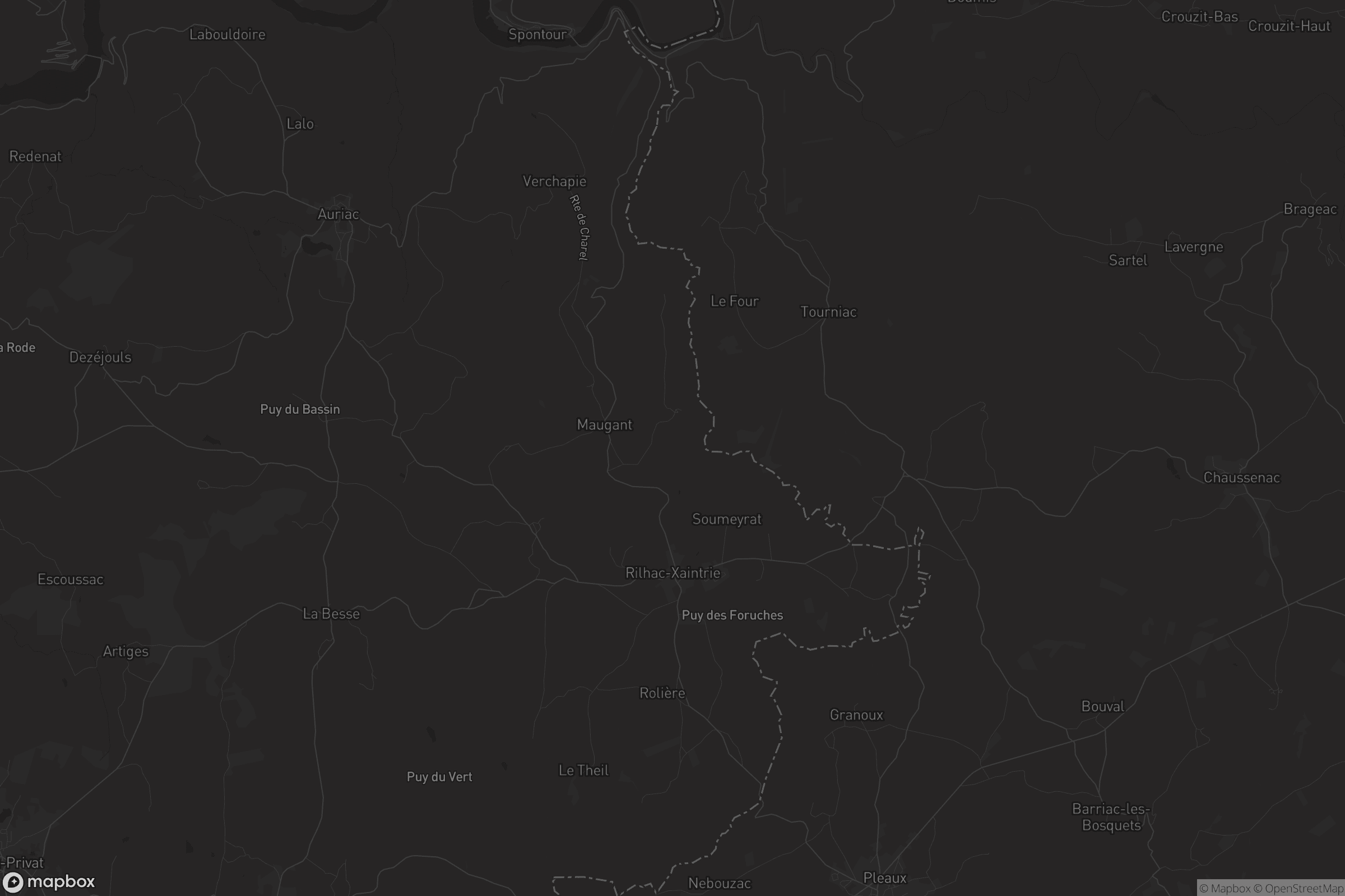 Carte de Rilhac-Xaintrie