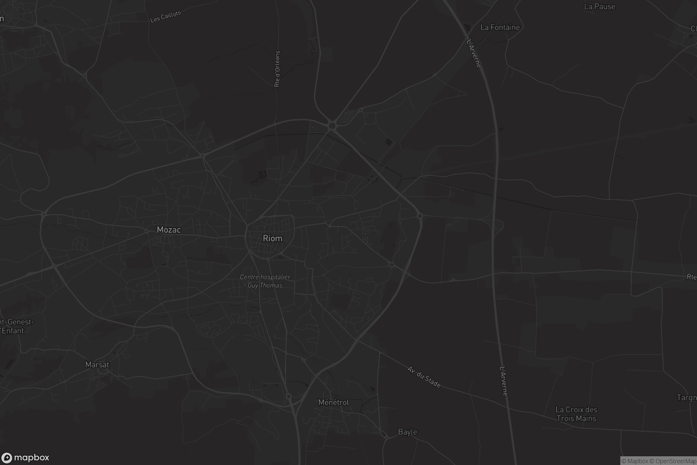 Carte de Riom