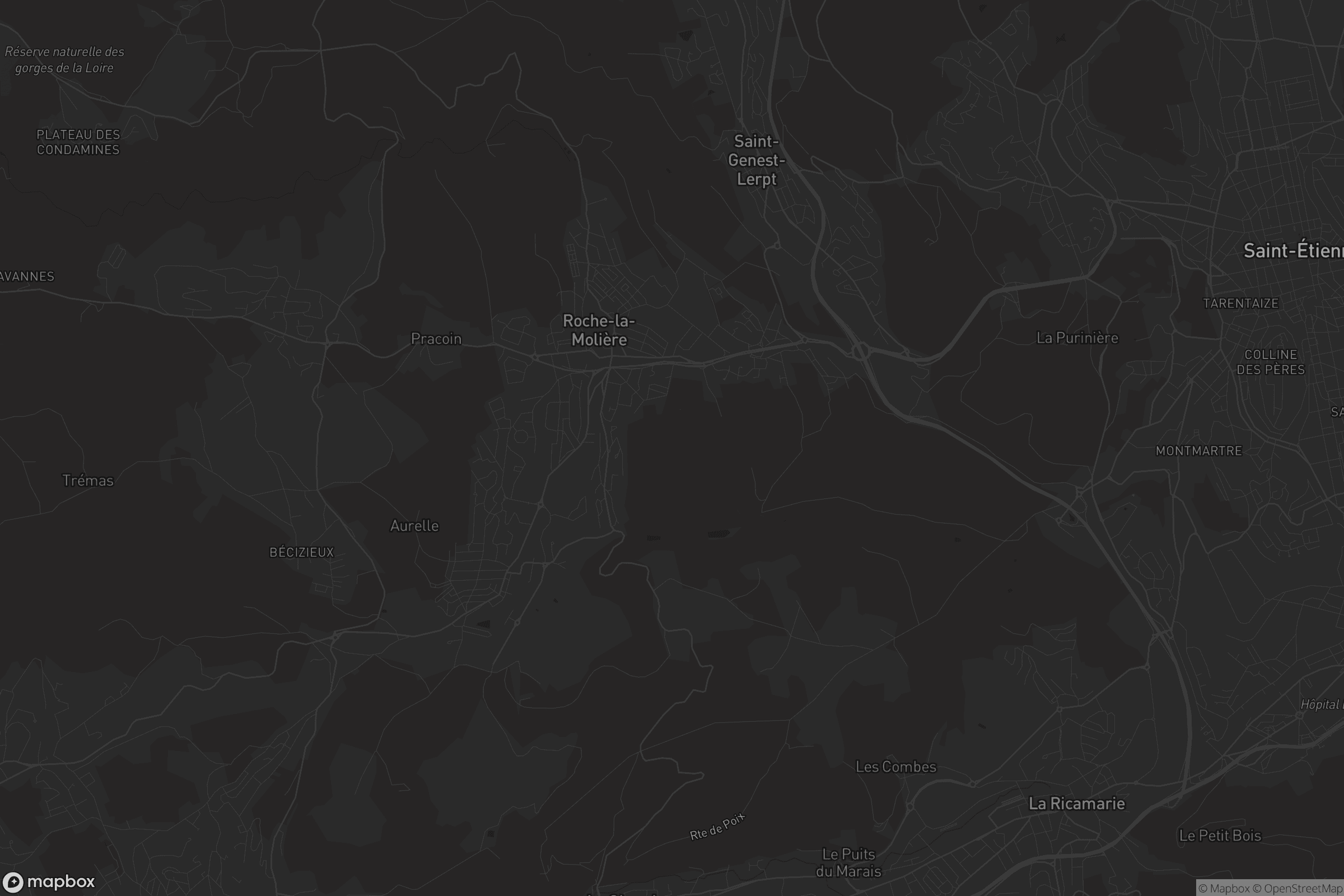 Carte de Roche-la-Molière