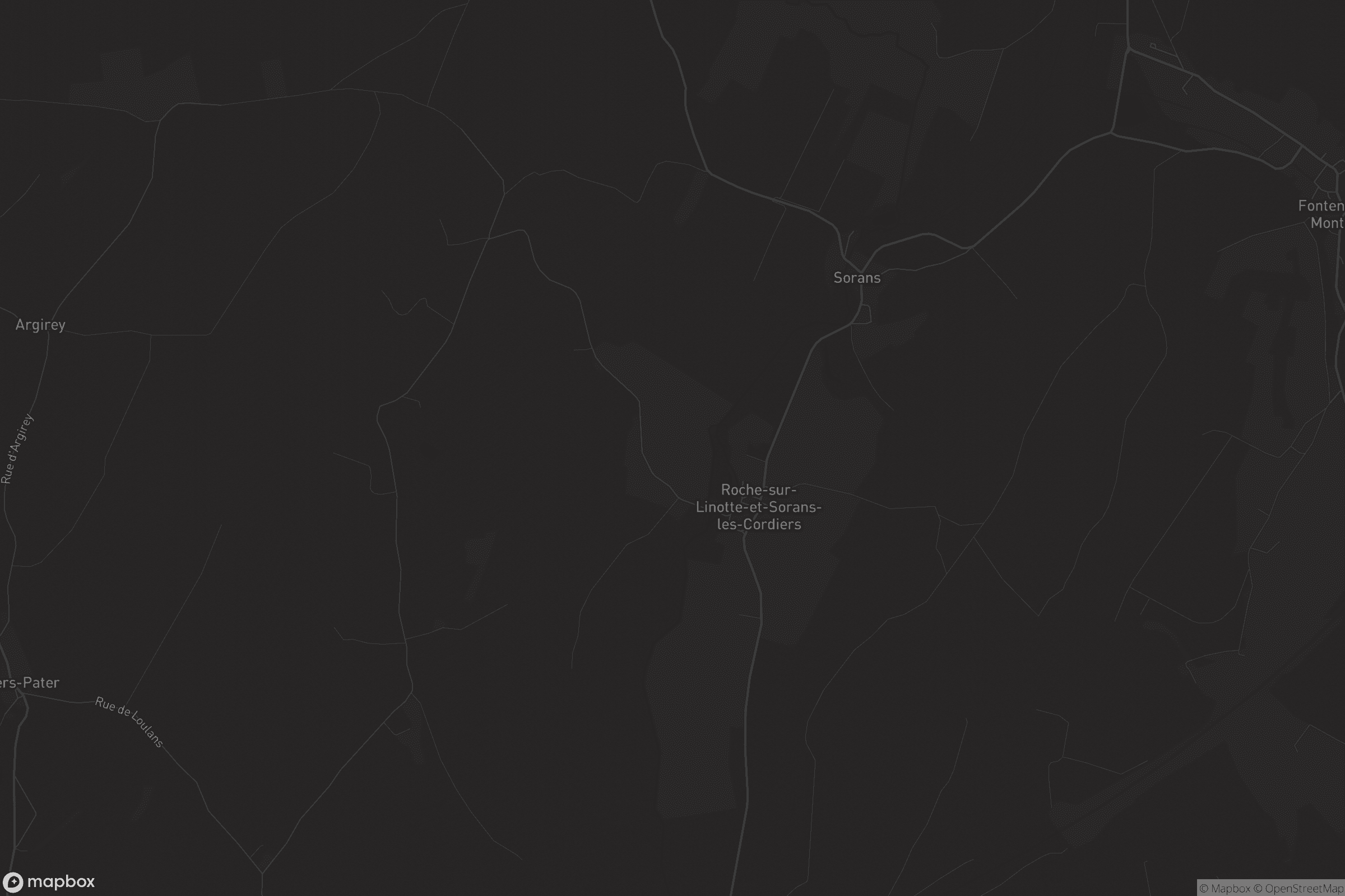 Carte de Roche-sur-Linotte-et-Sorans-les-Cordiers