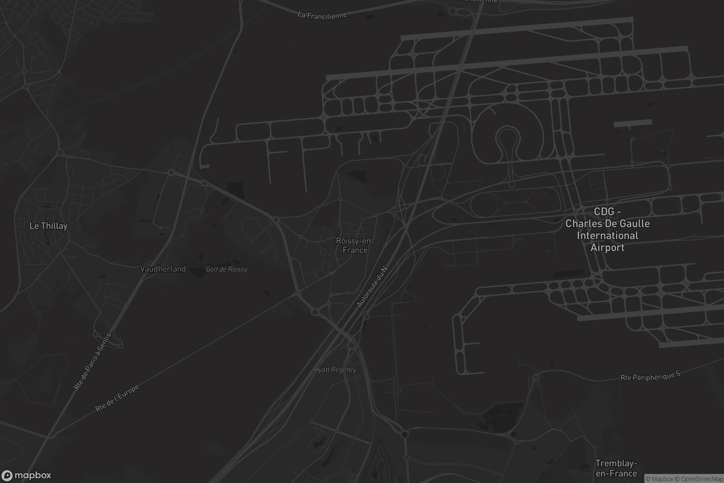 Carte de Roissy-en-France