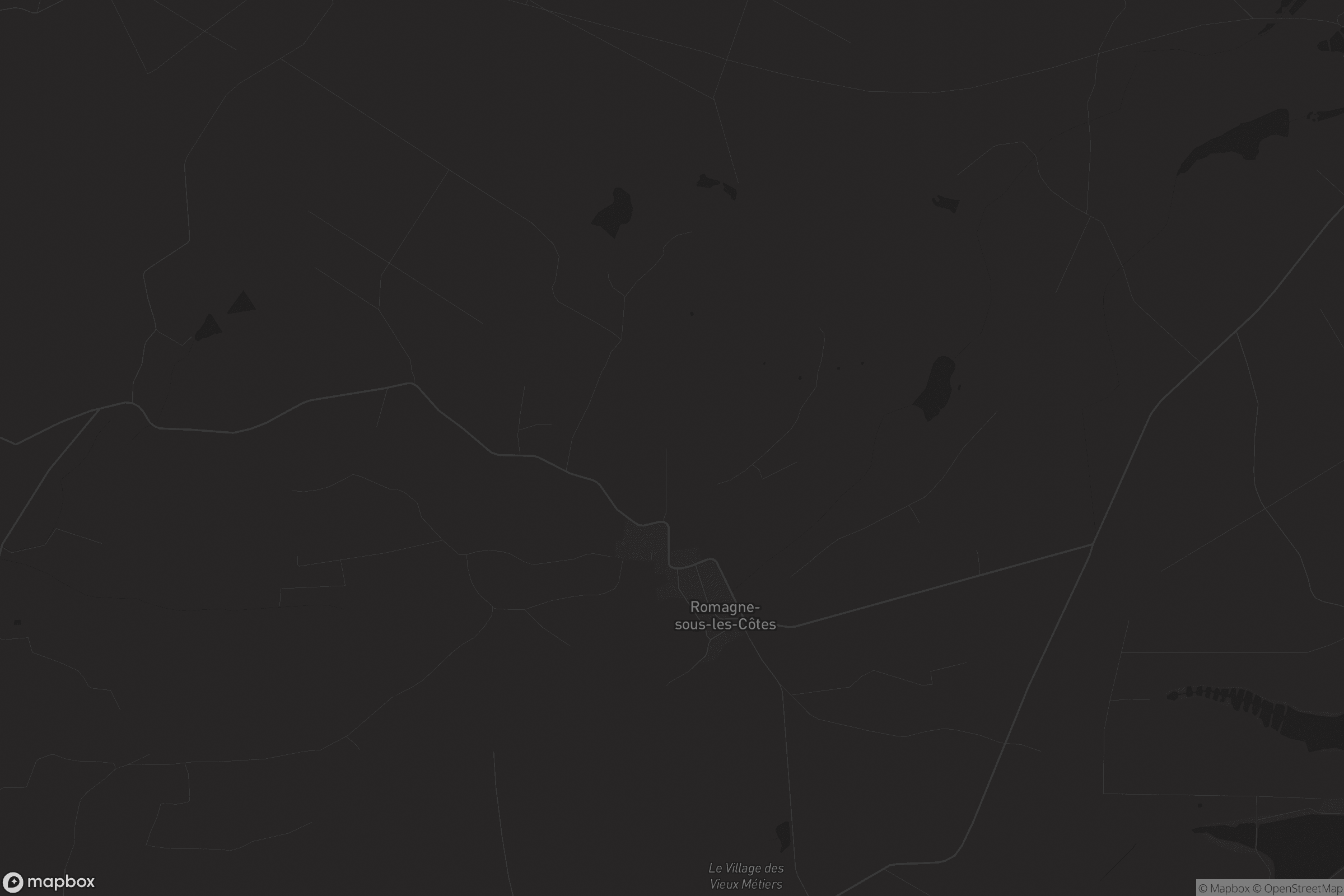Carte de Romagne-sous-les-Côtes
