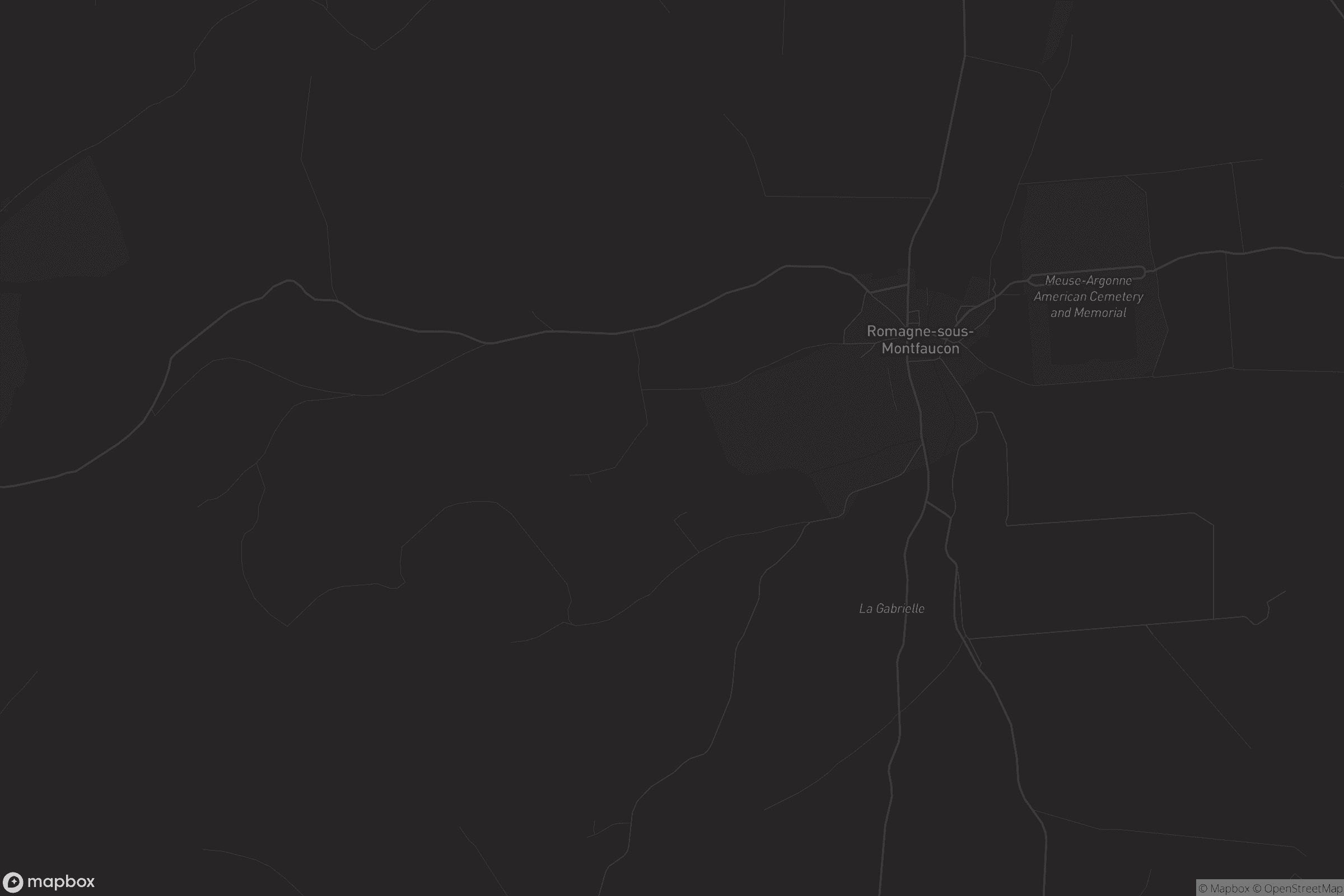 Carte de Romagne-sous-Montfaucon