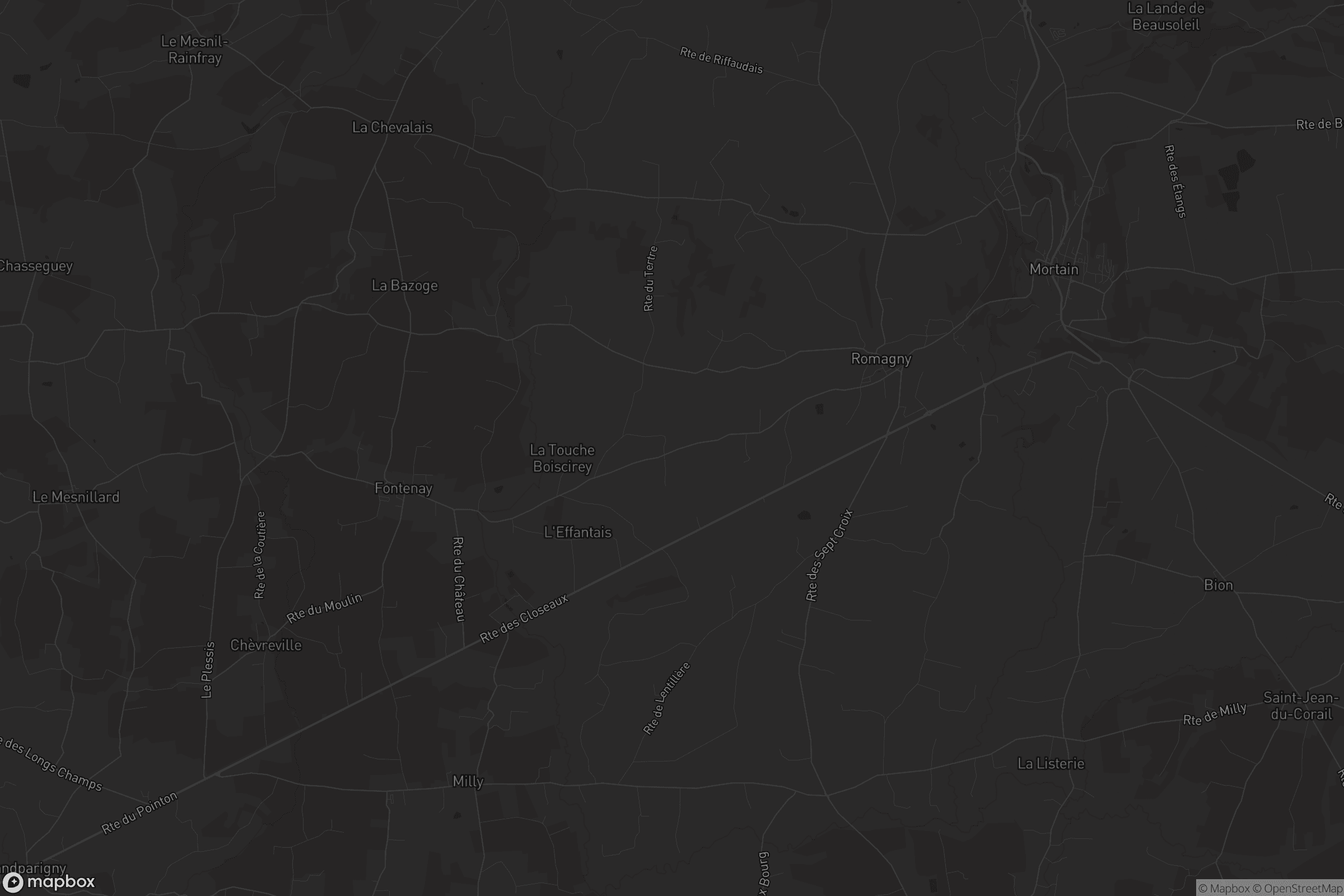 Carte de Romagny Fontenay