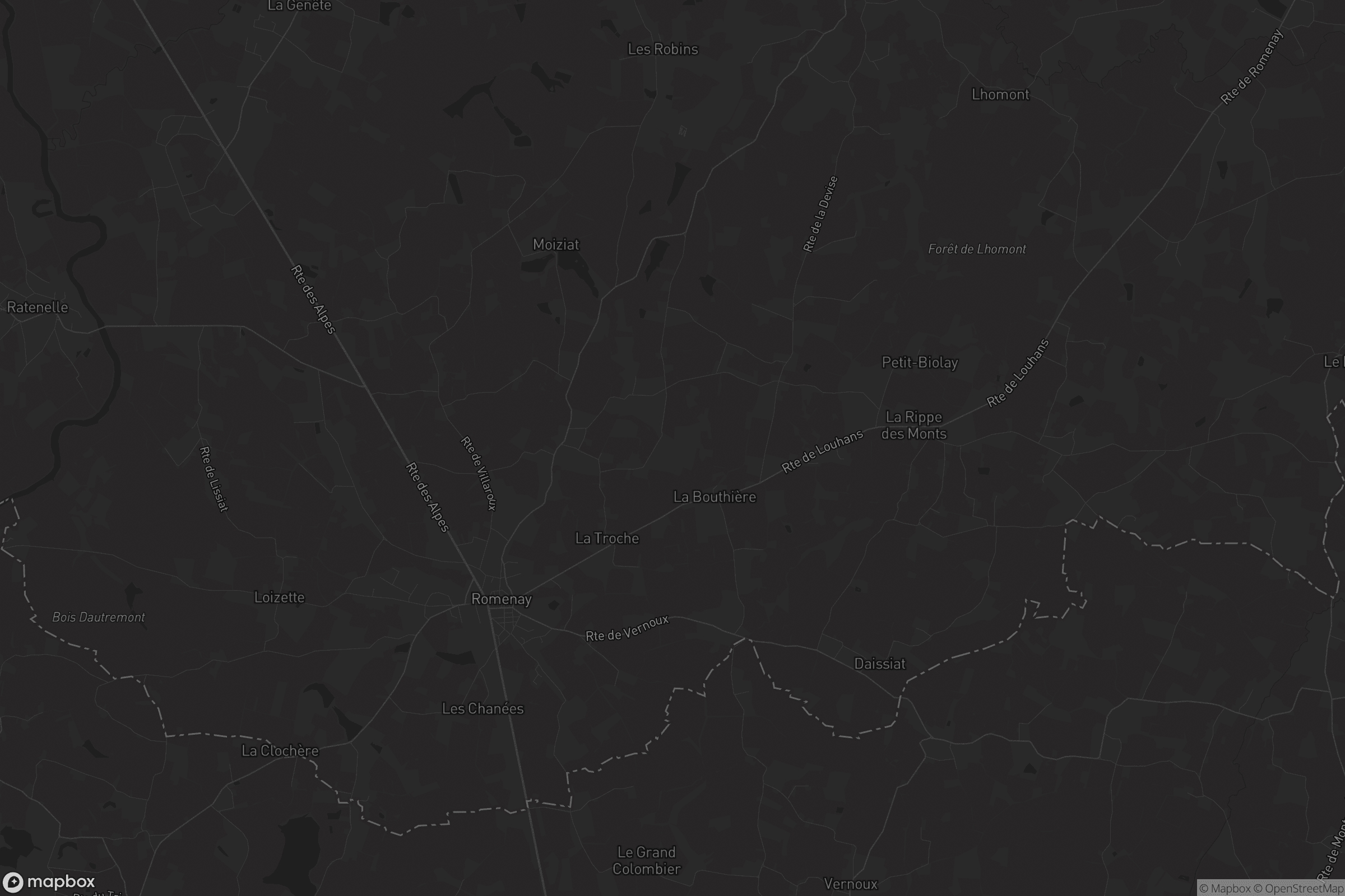 Carte de Romenay