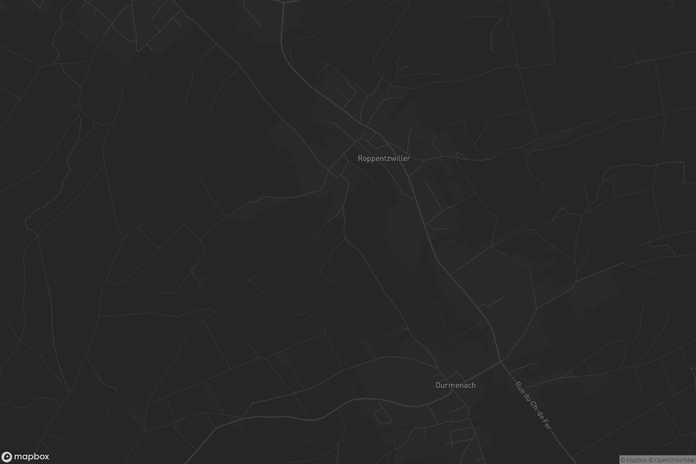 Carte de Roppentzwiller