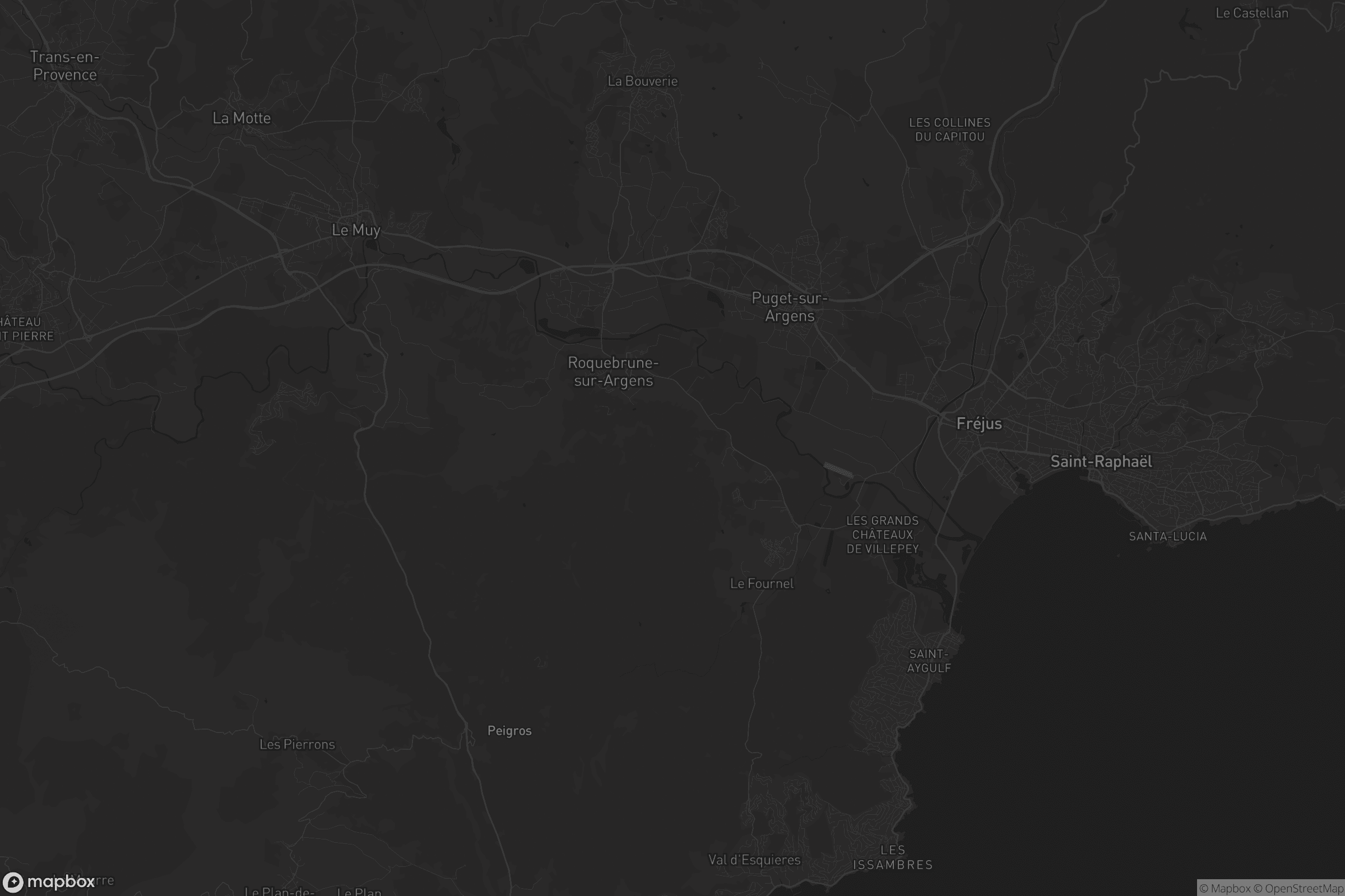 Carte de Roquebrune-sur-Argens