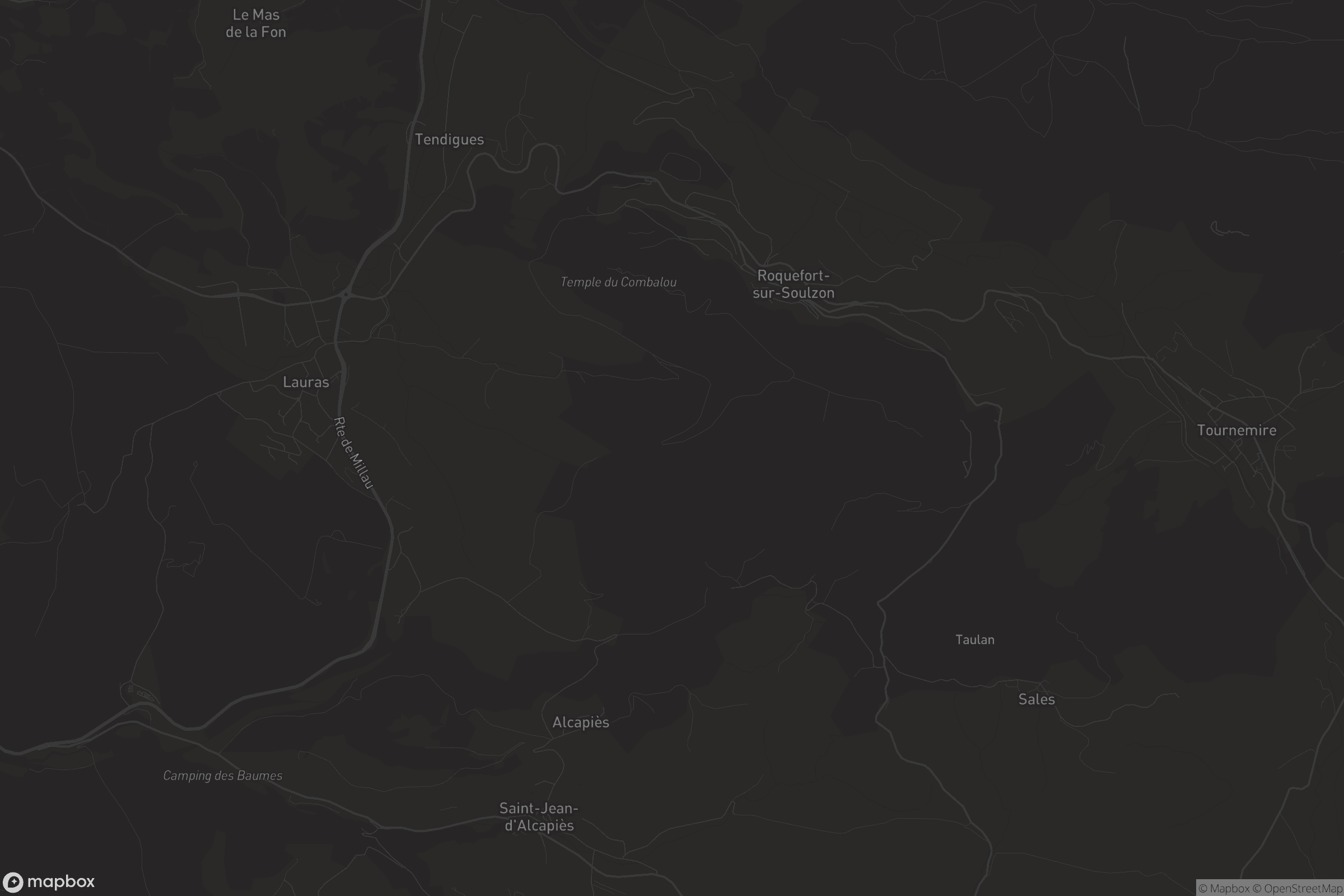 Carte de Roquefort-sur-Soulzon