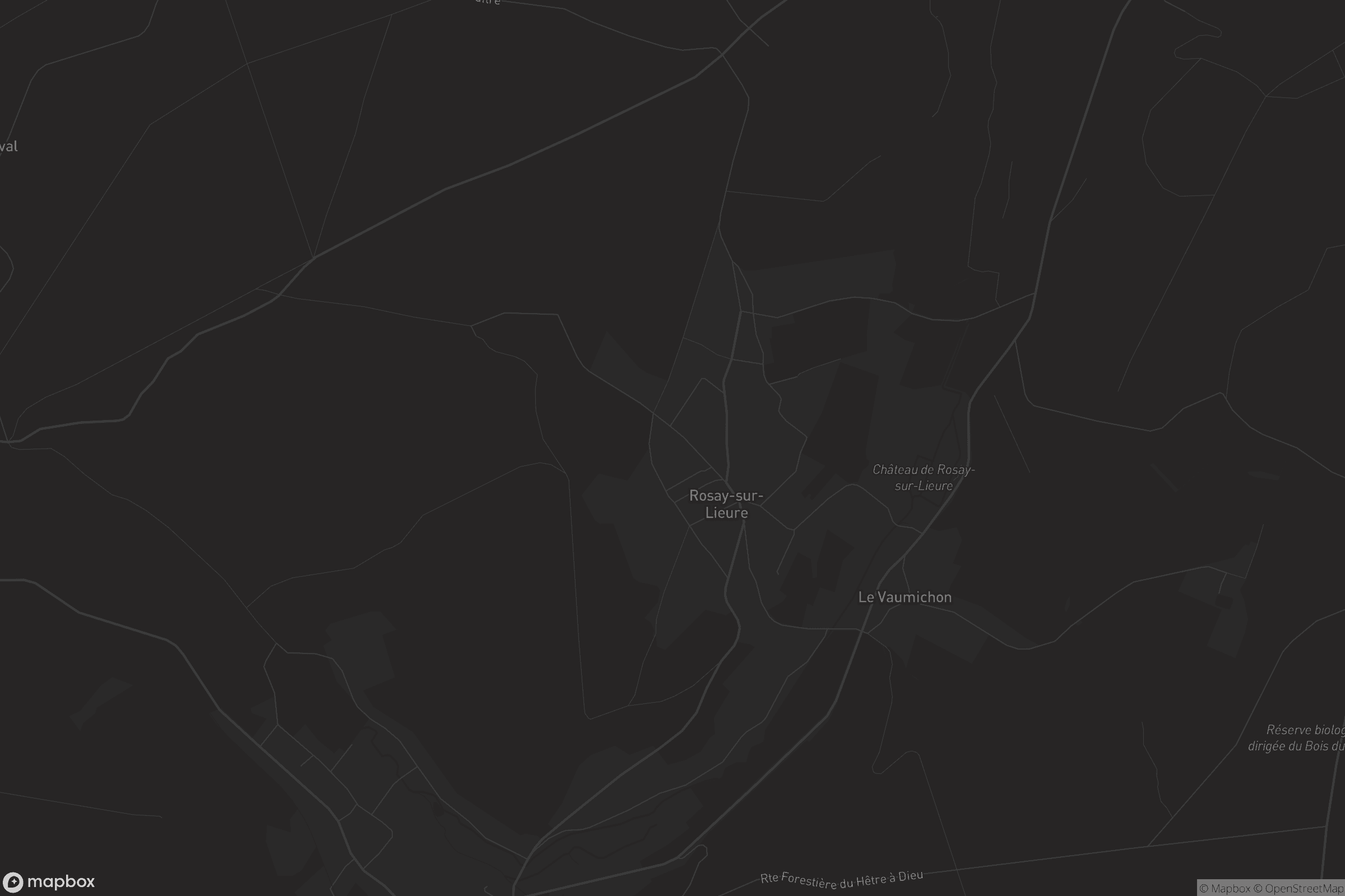 Carte de Rosay-sur-Lieure