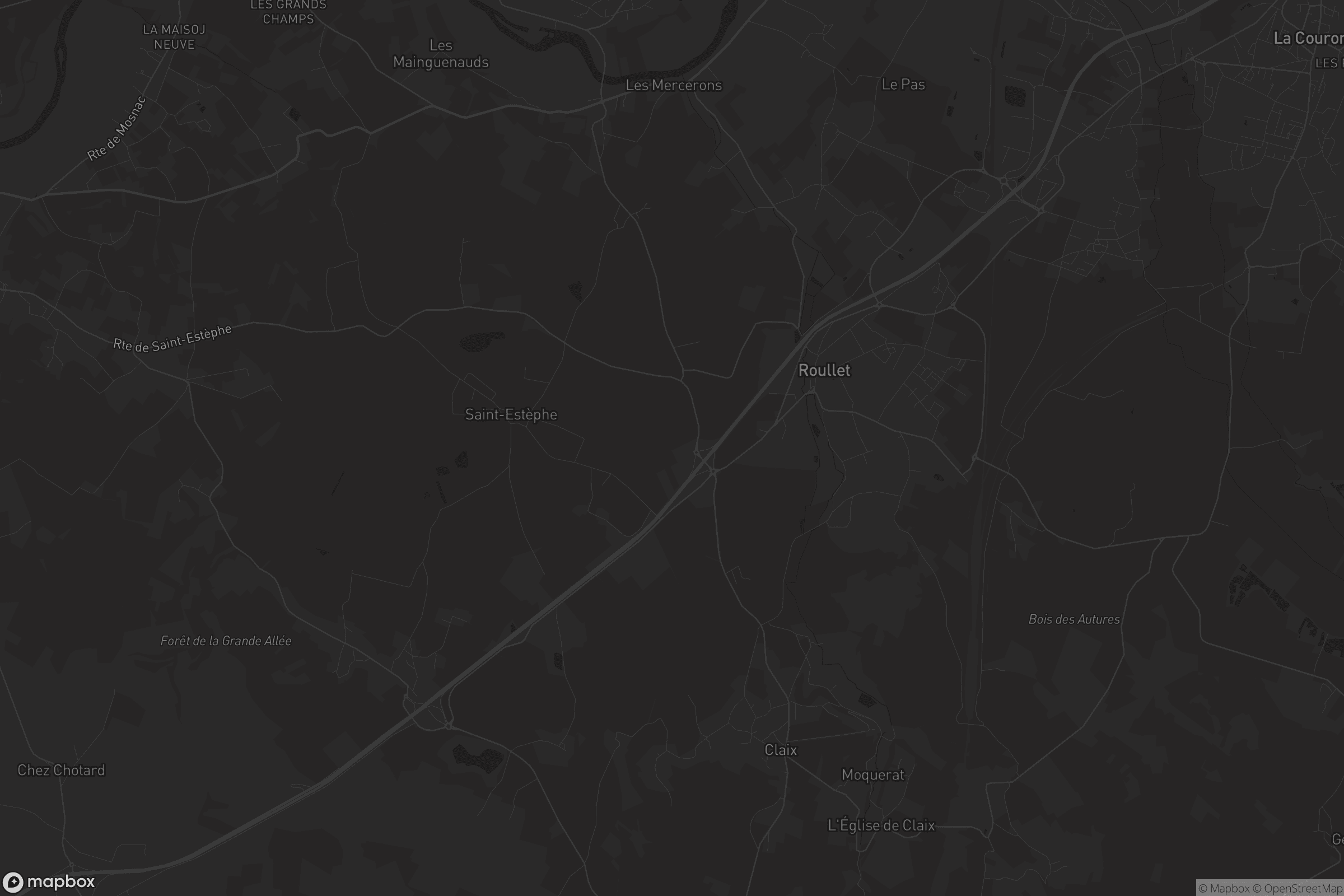 Carte de Roullet-Saint-Estèphe