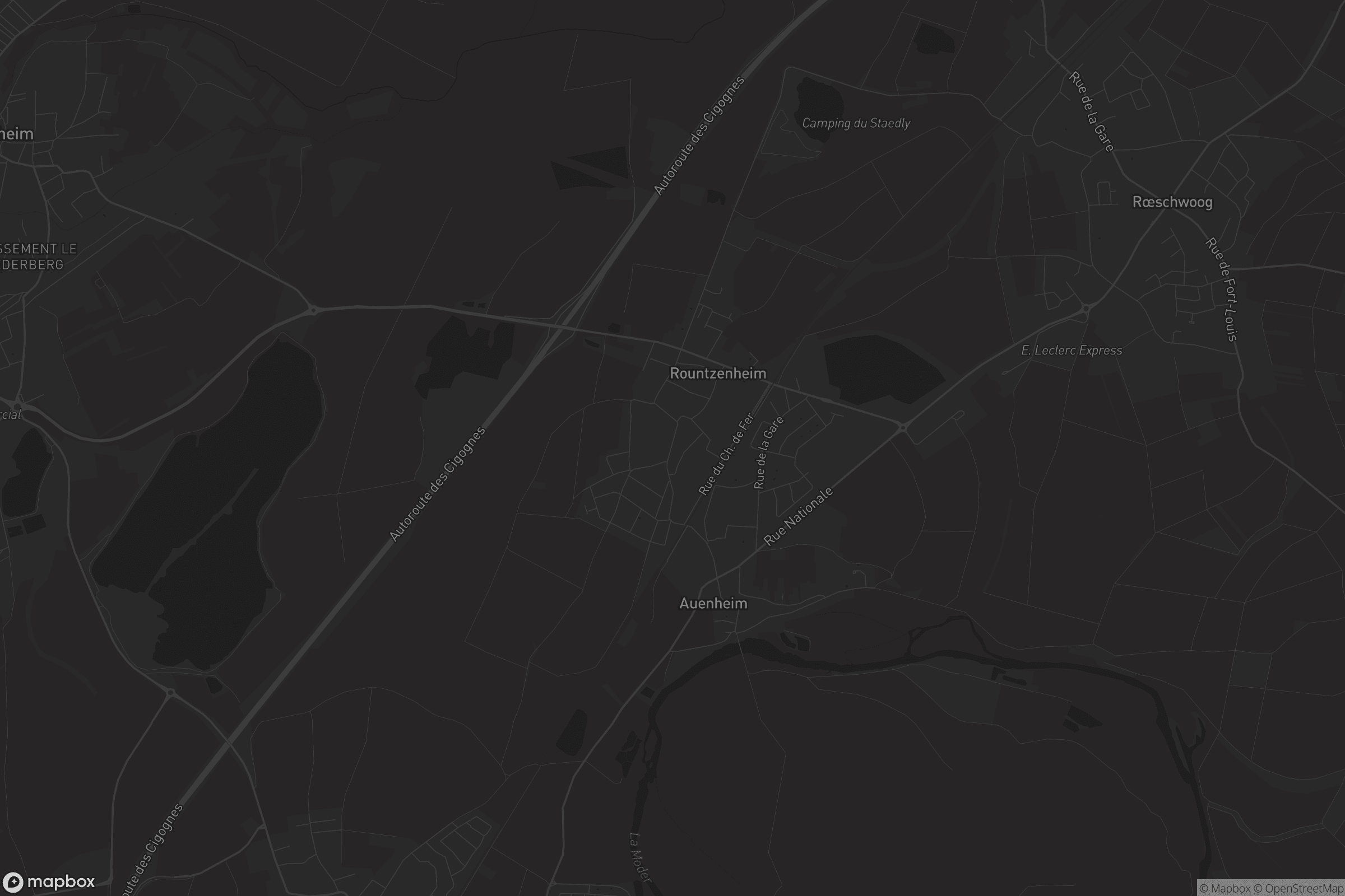 Carte de Rountzenheim-Auenheim