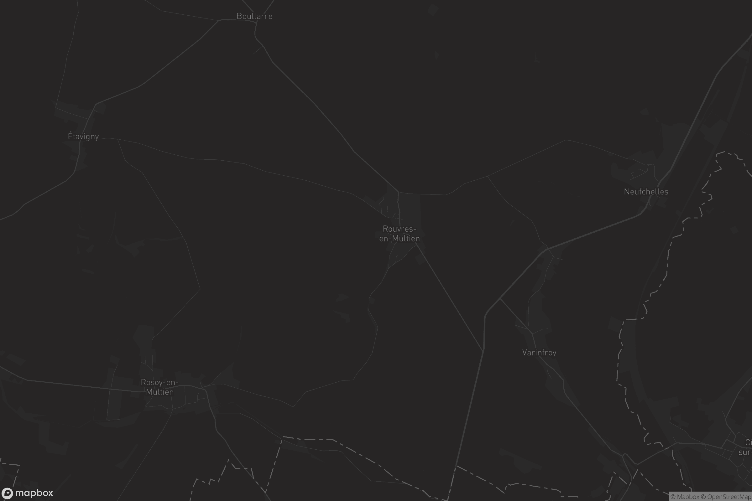 Carte de Rouvres-en-Multien