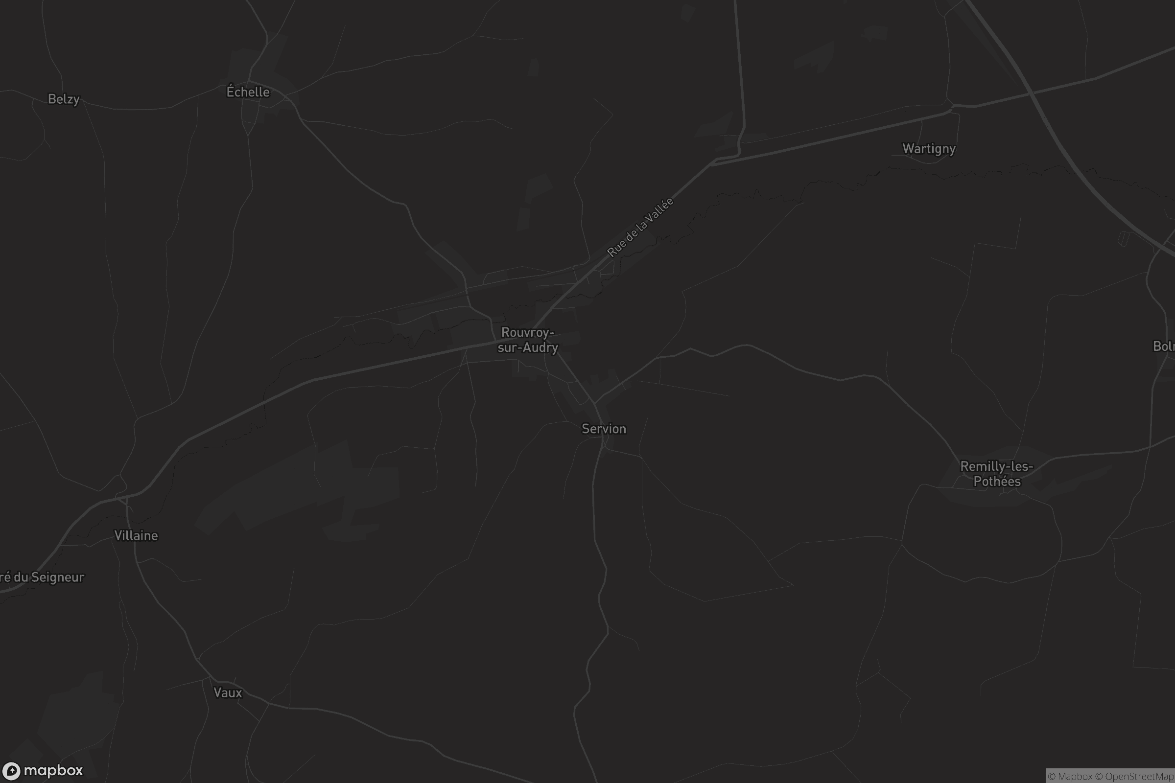 Carte de Rouvroy-sur-Audry