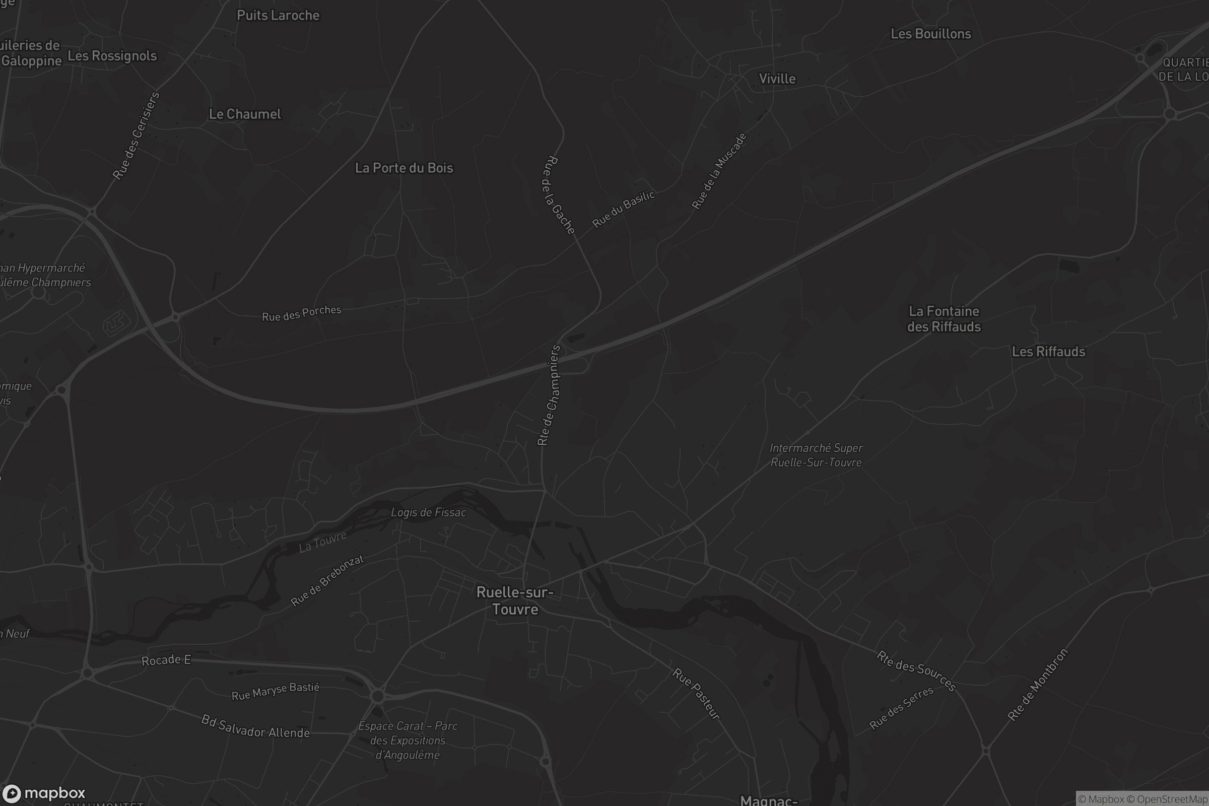 Carte de Ruelle-sur-Touvre