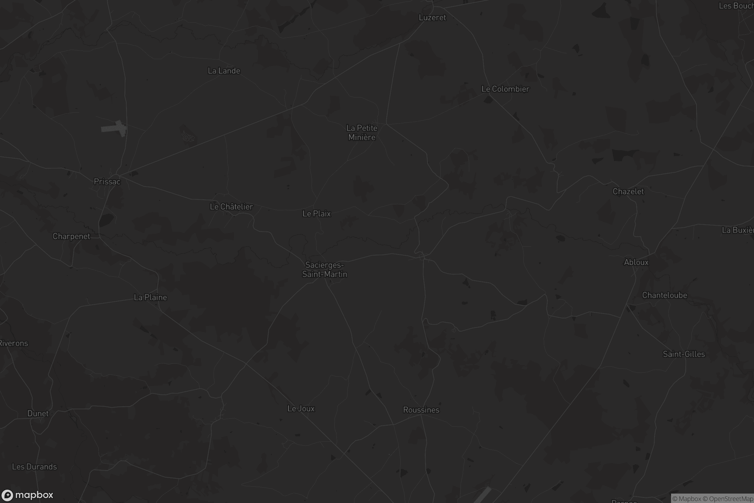 Carte de Sacierges-Saint-Martin