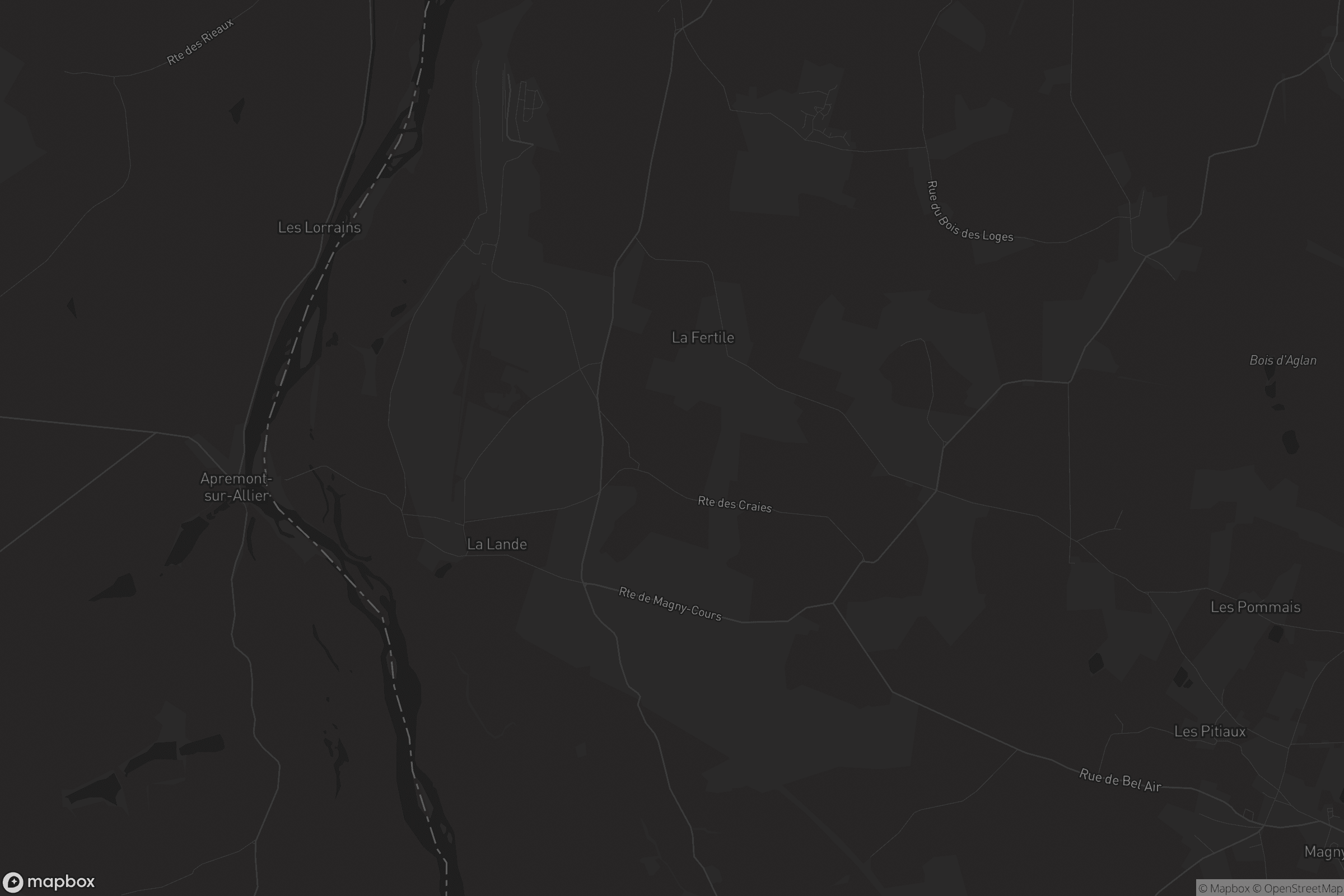 Carte de Saincaize-Meauce