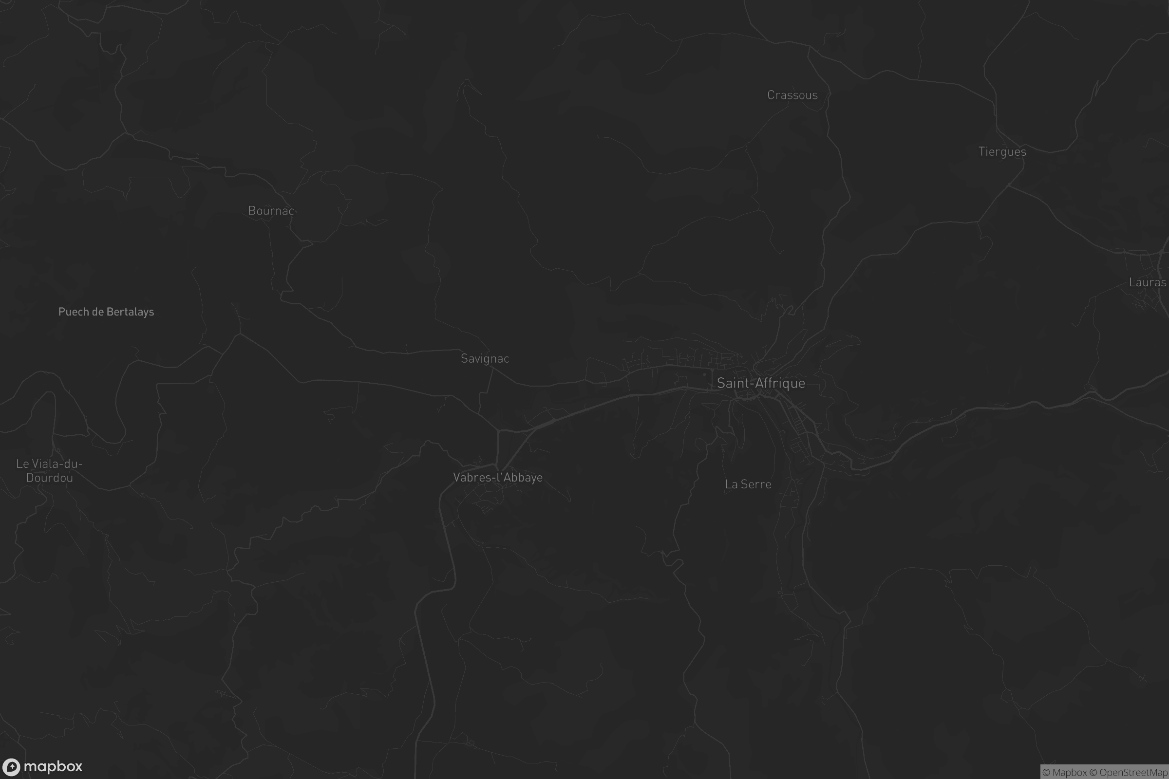 Carte de Saint-Affrique