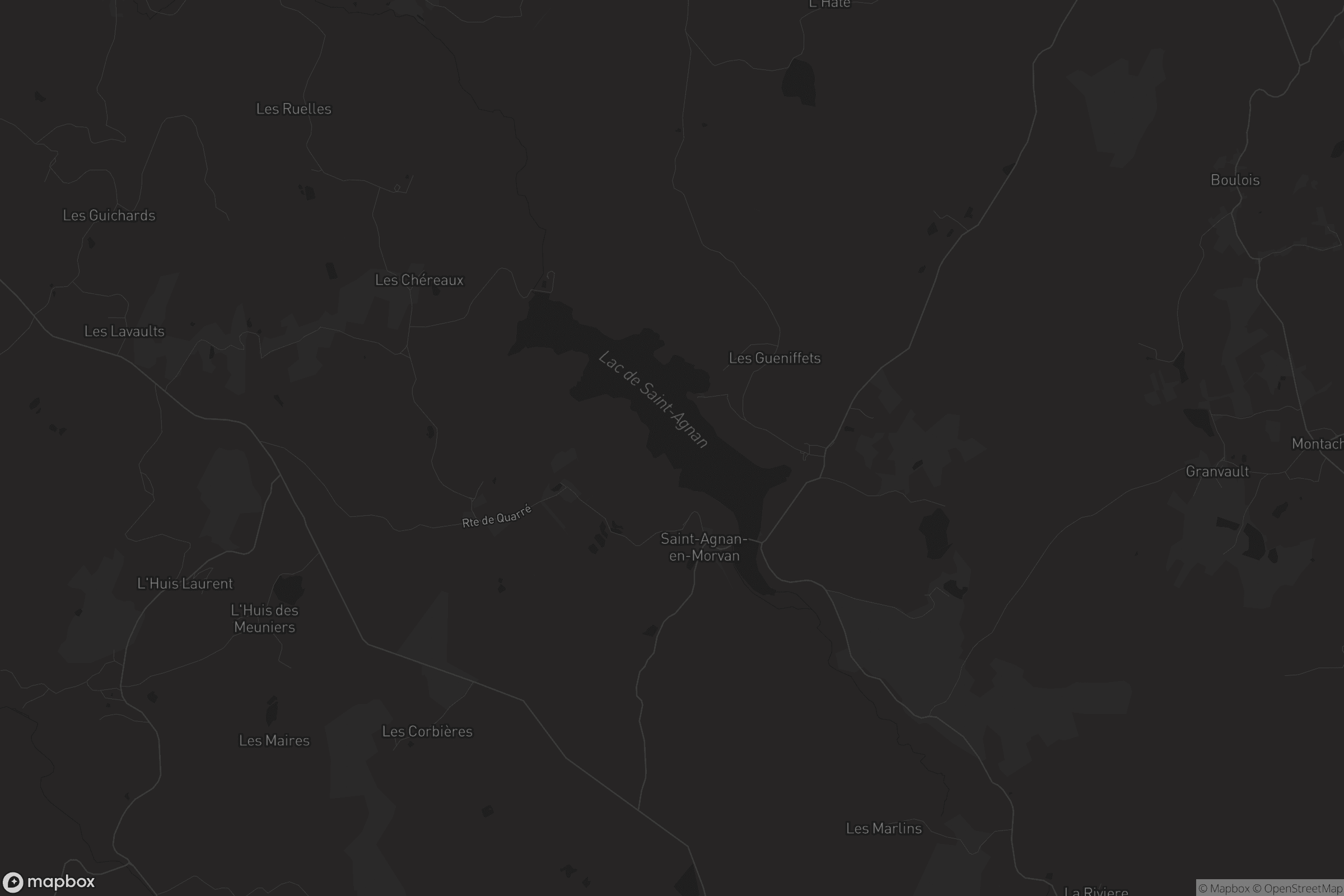 Carte de Saint-Agnan-en-Morvan