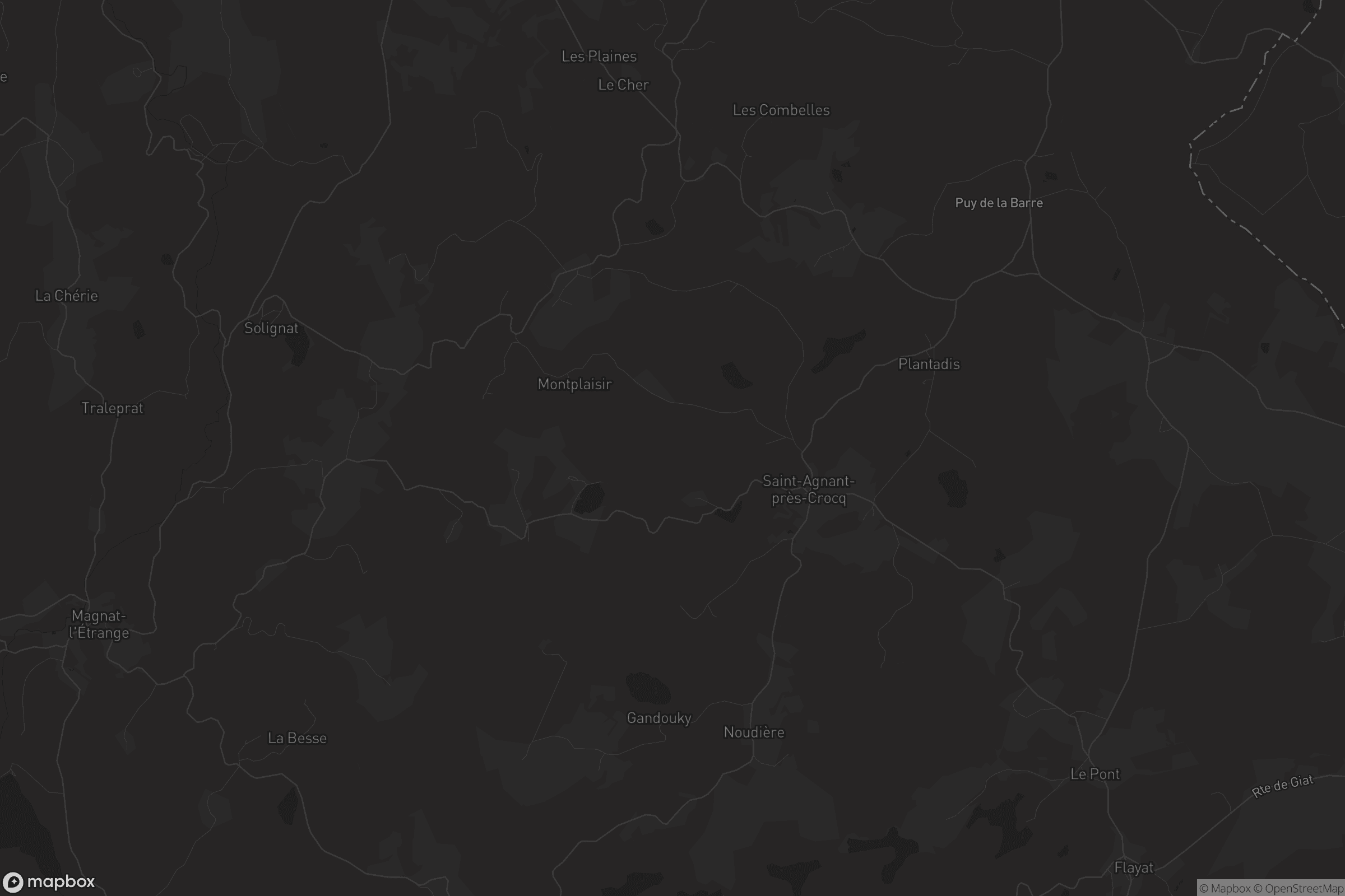 Carte de Saint-Agnant-près-Crocq