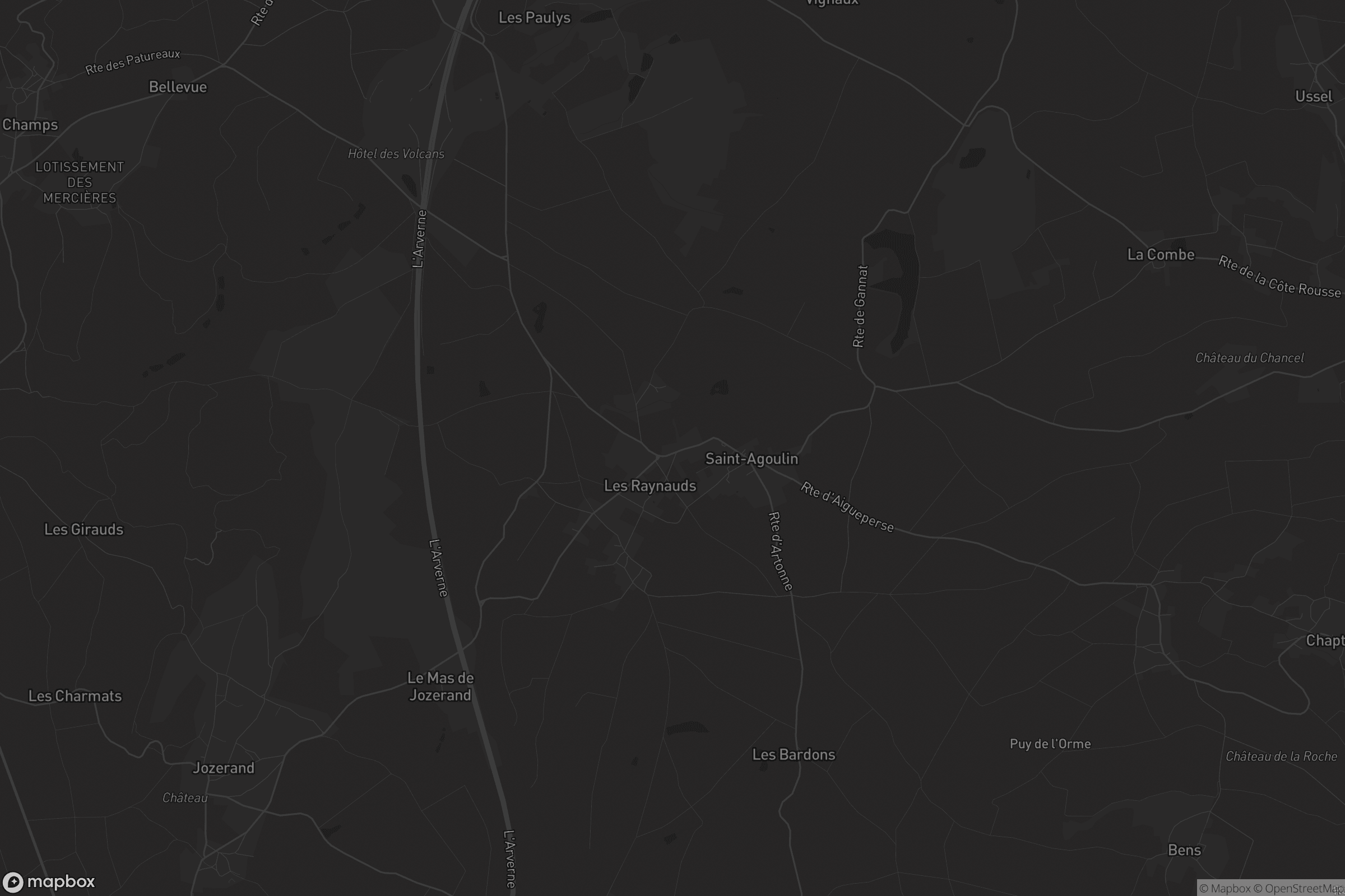 Carte de Saint-Agoulin