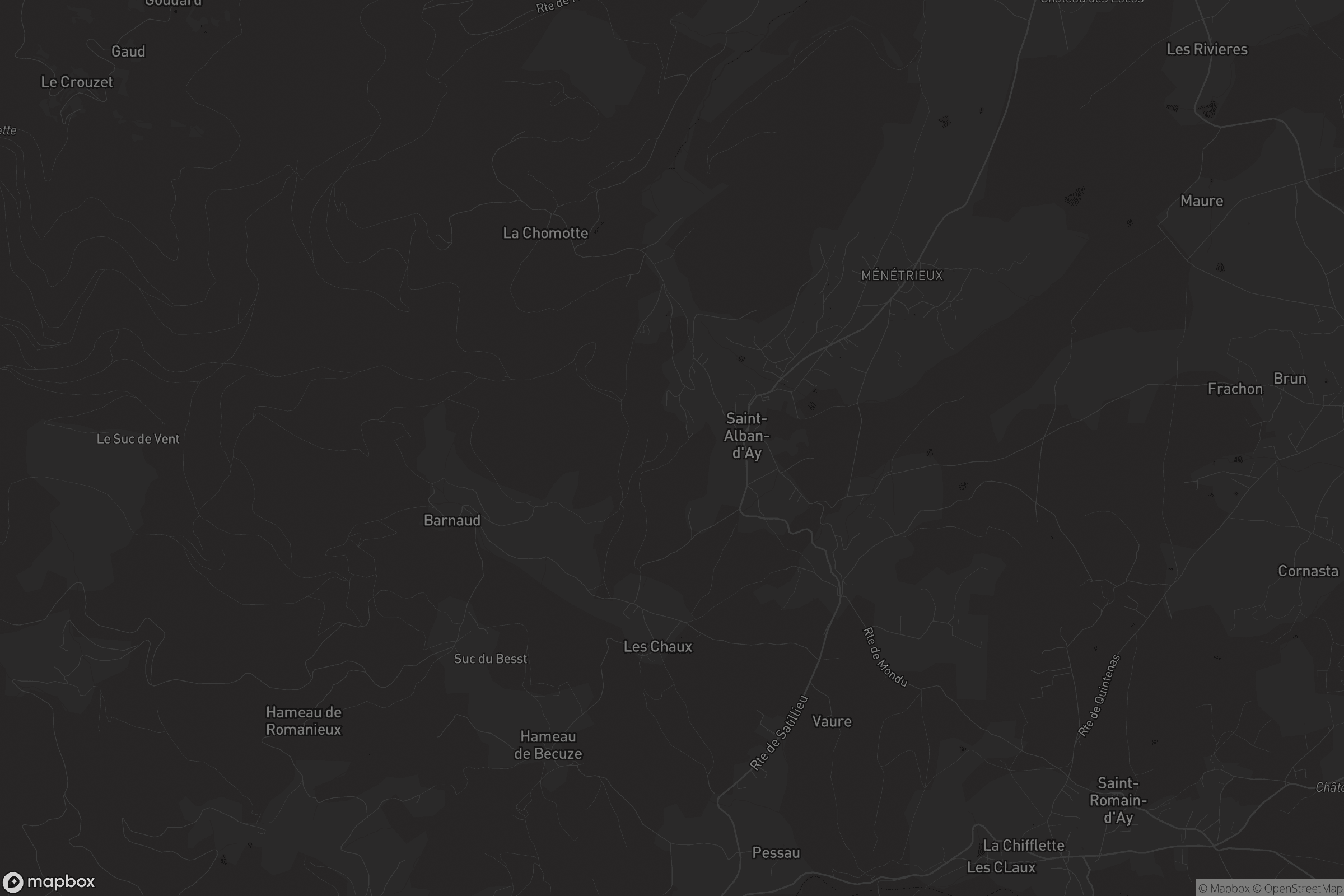 Carte de Saint-Alban-d'Ay