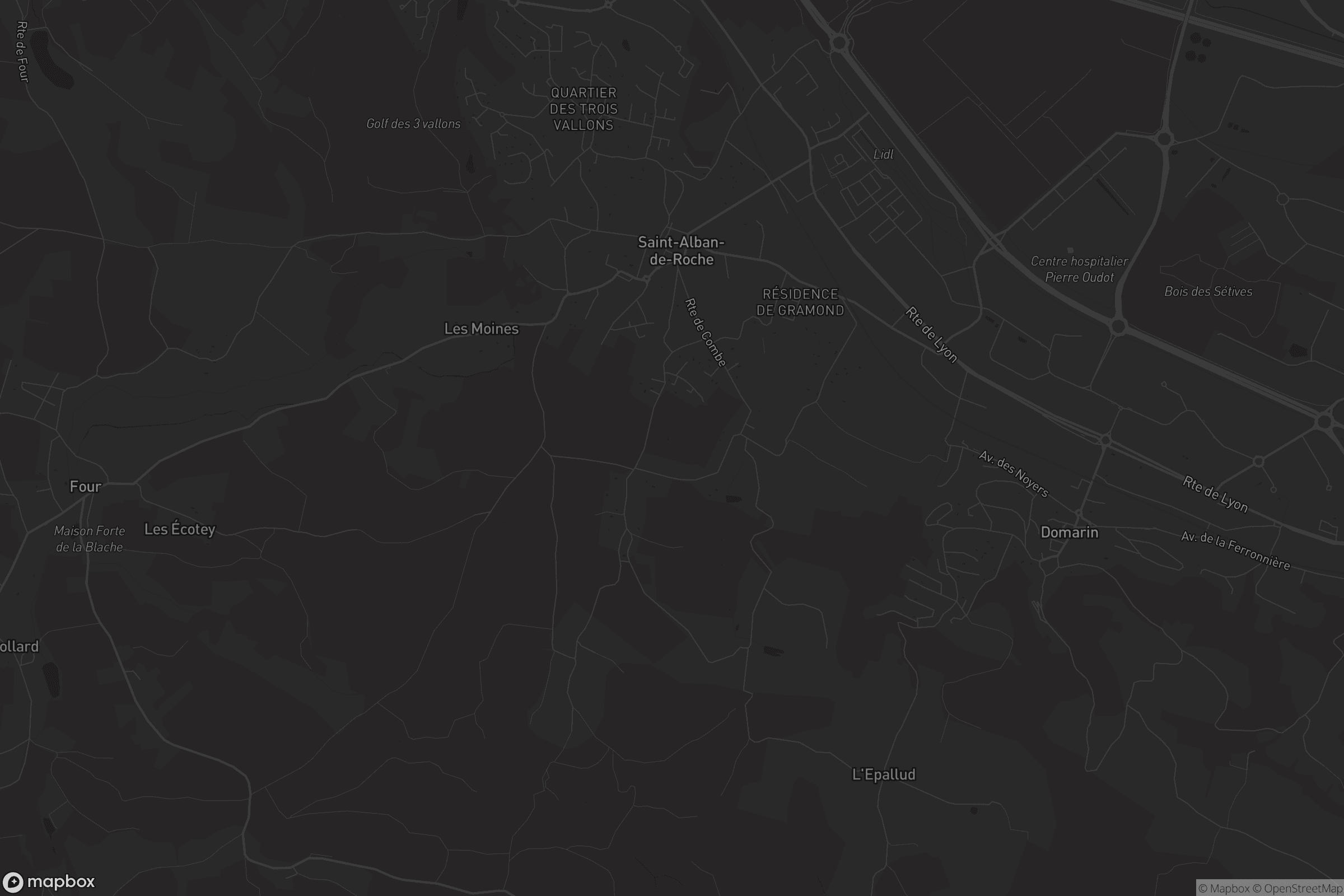 Carte de Saint-Alban-de-Roche