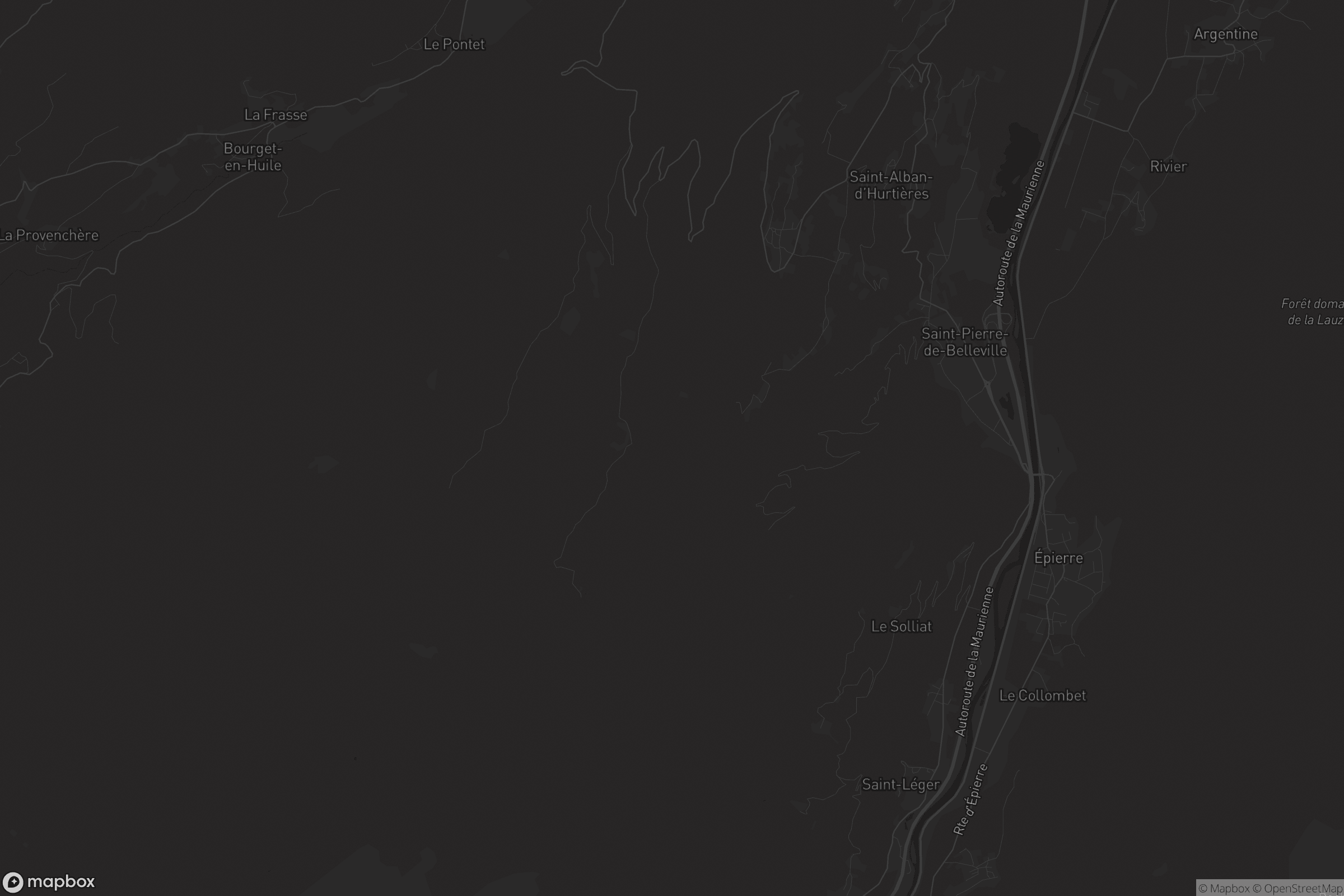 Carte de Saint-Alban-d'Hurtières