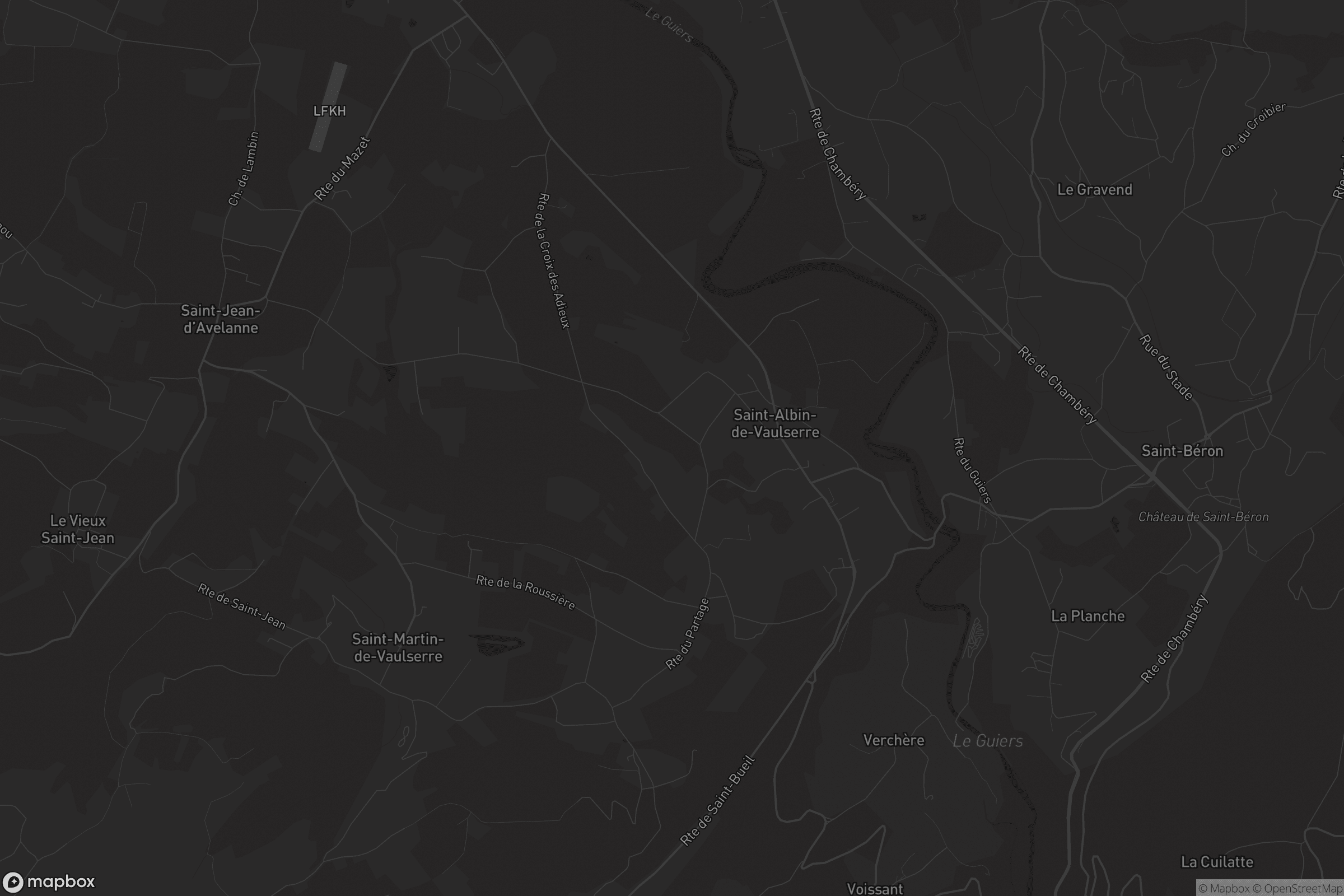 Carte de Saint-Albin-de-Vaulserre