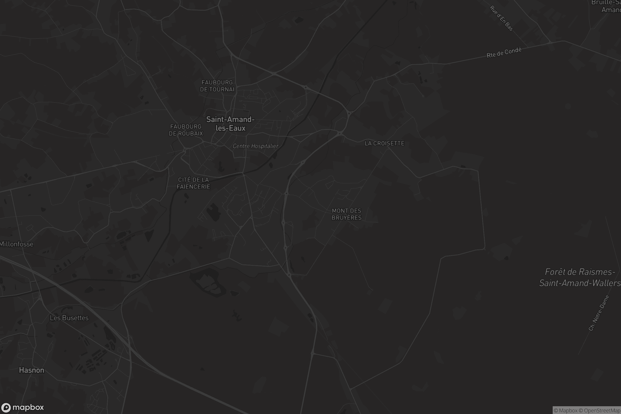 Carte de Saint-Amand-les-Eaux