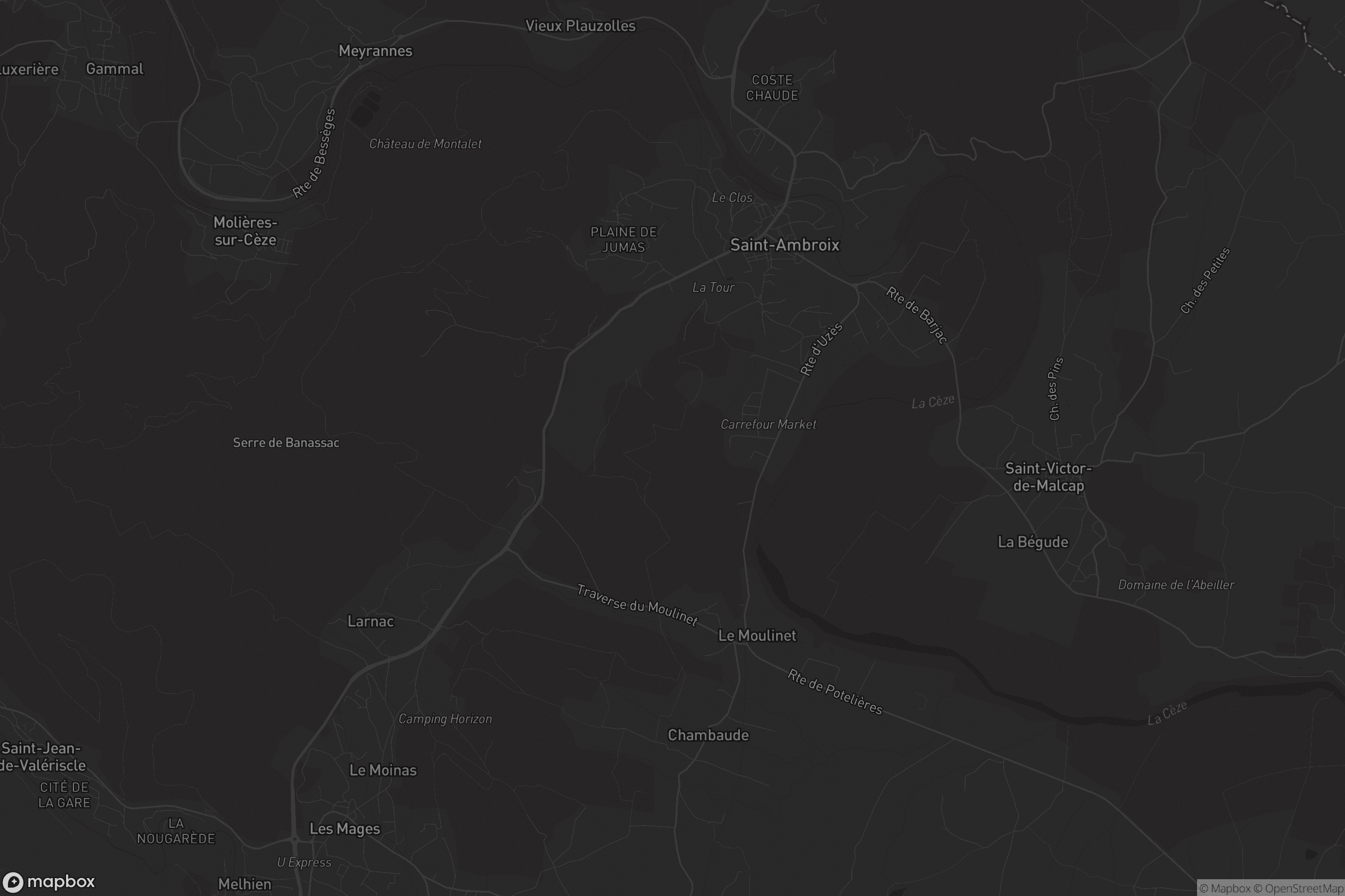 Carte de Saint-Ambroix