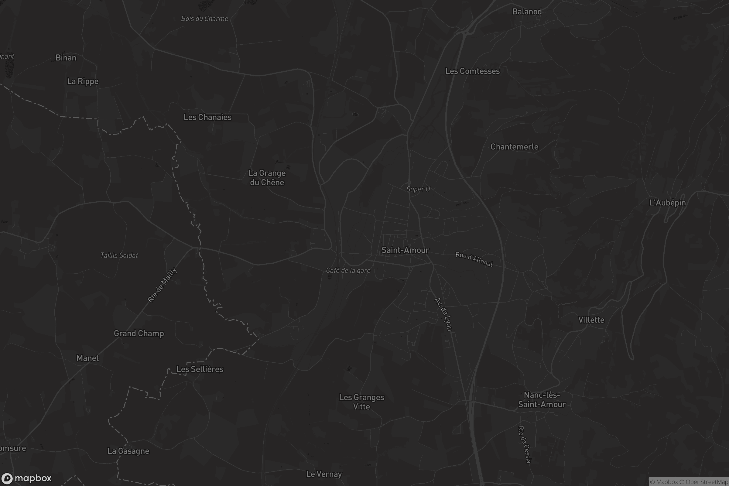 Carte de Saint-Amour