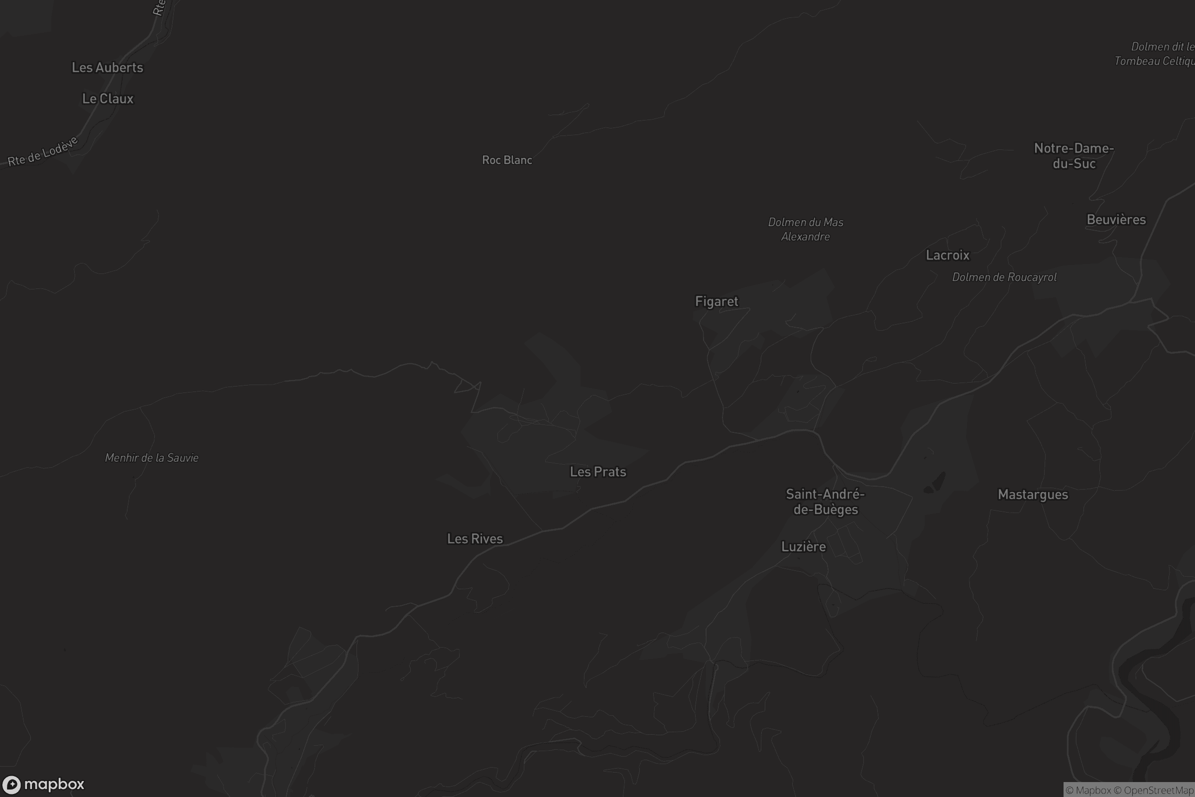 Carte de Saint-André-de-Buèges