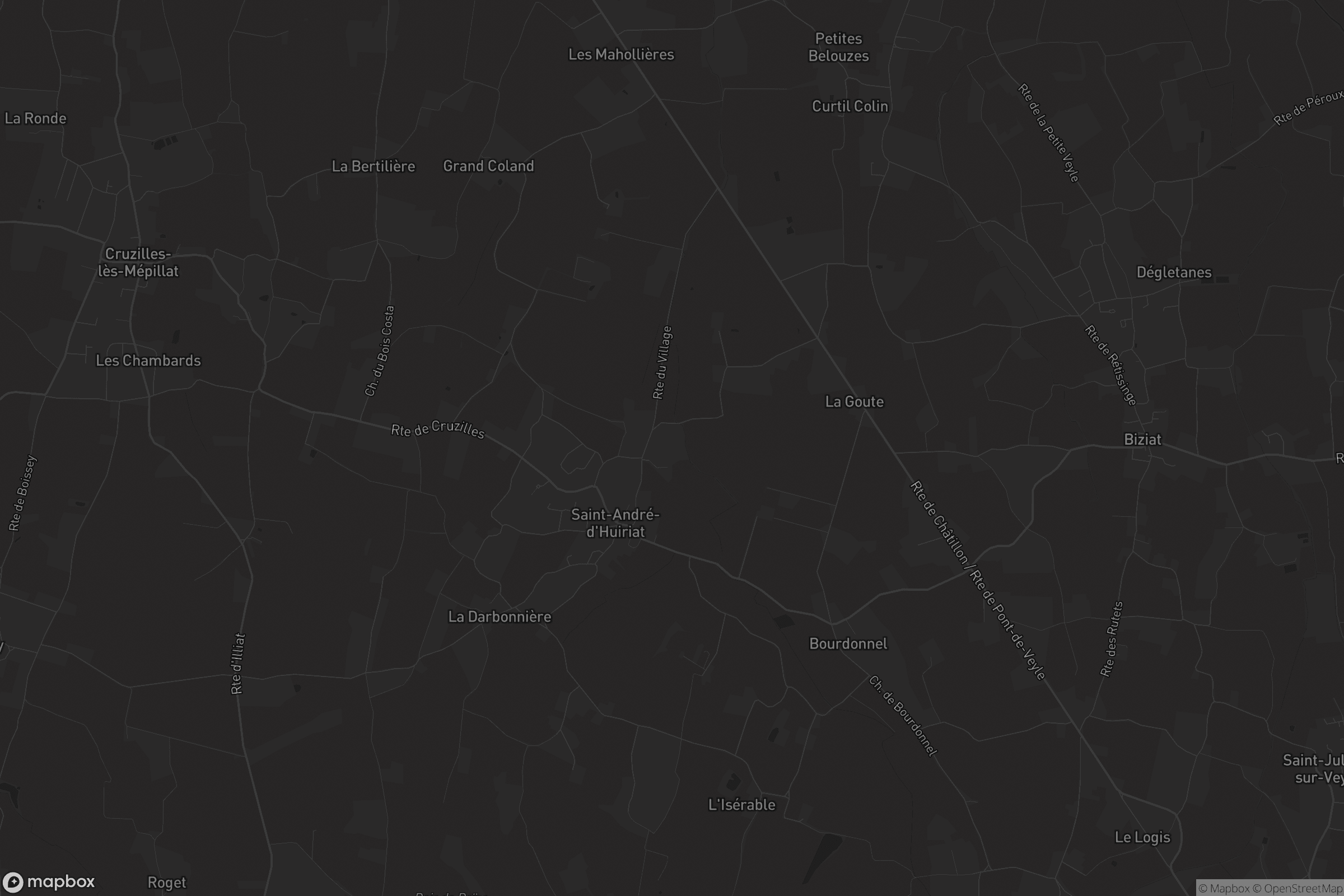 Carte de Saint-André-d'Huiriat