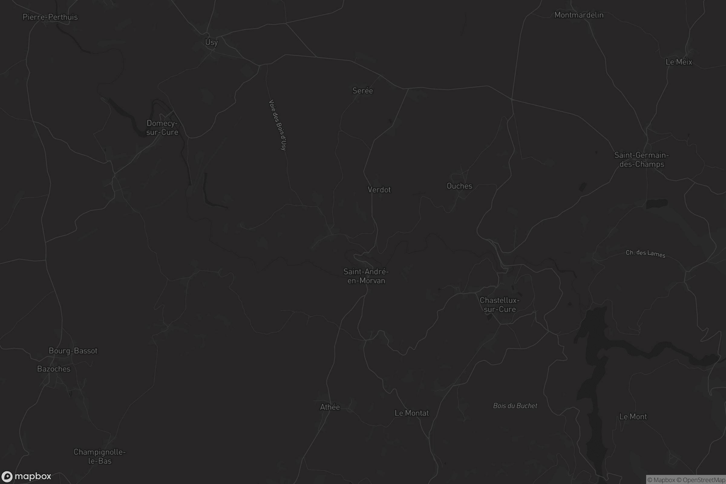 Carte de Saint-André-en-Morvan