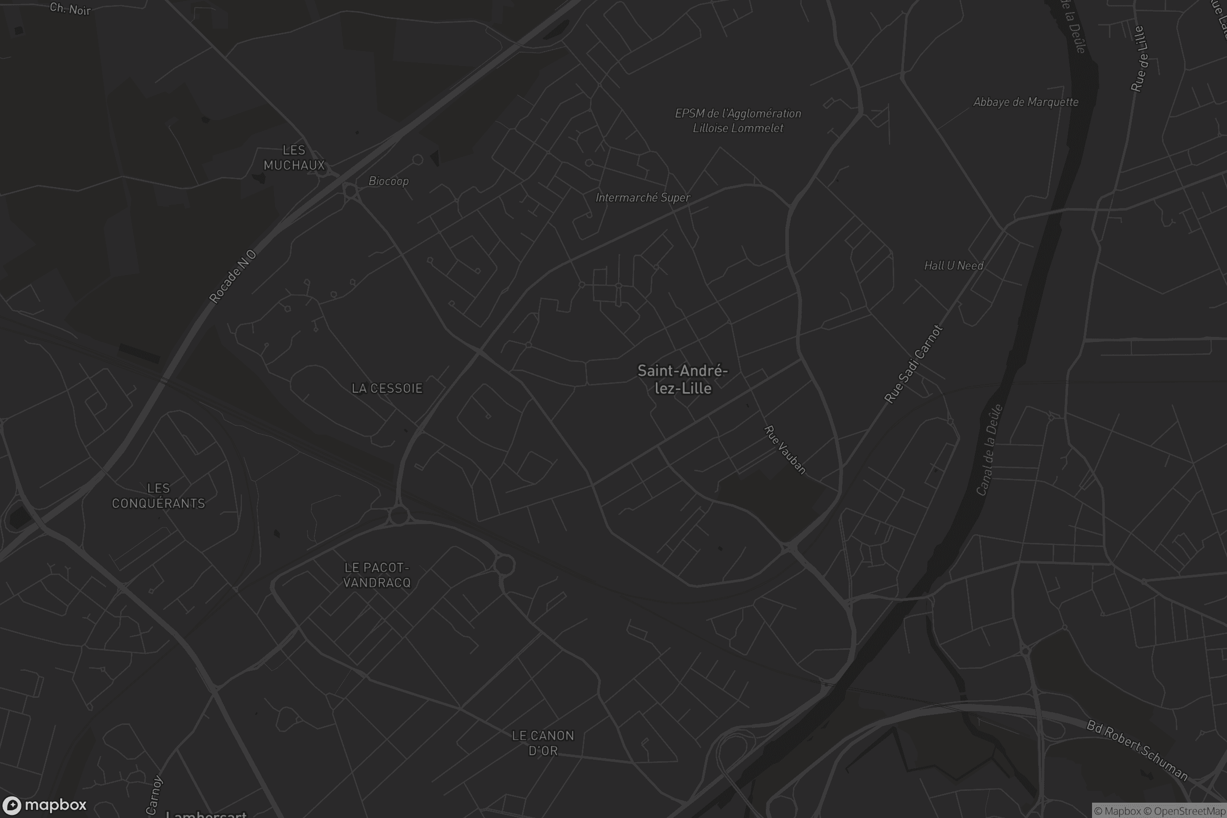 Carte de Saint-André-lez-Lille