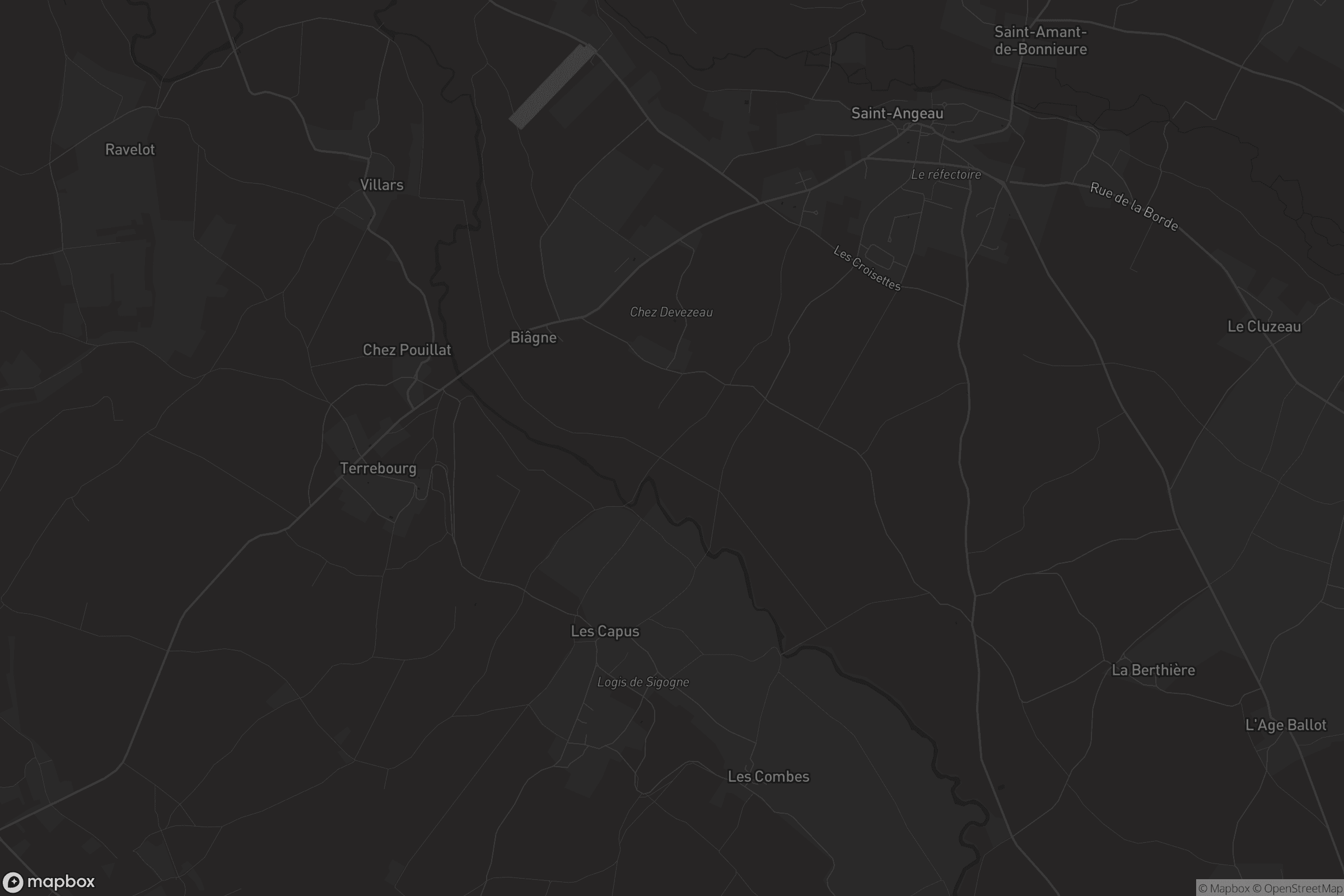 Carte de Saint-Angeau