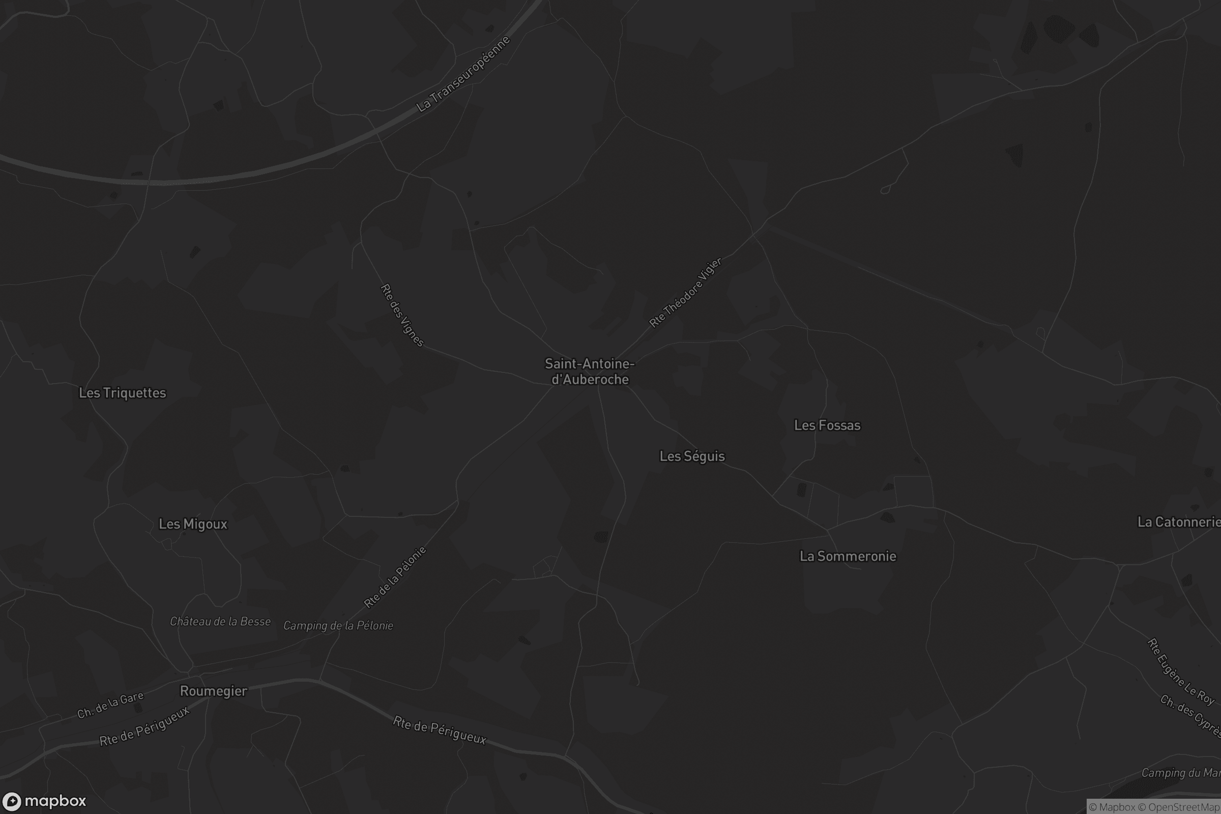 Carte de Saint-Antoine-d'Auberoche