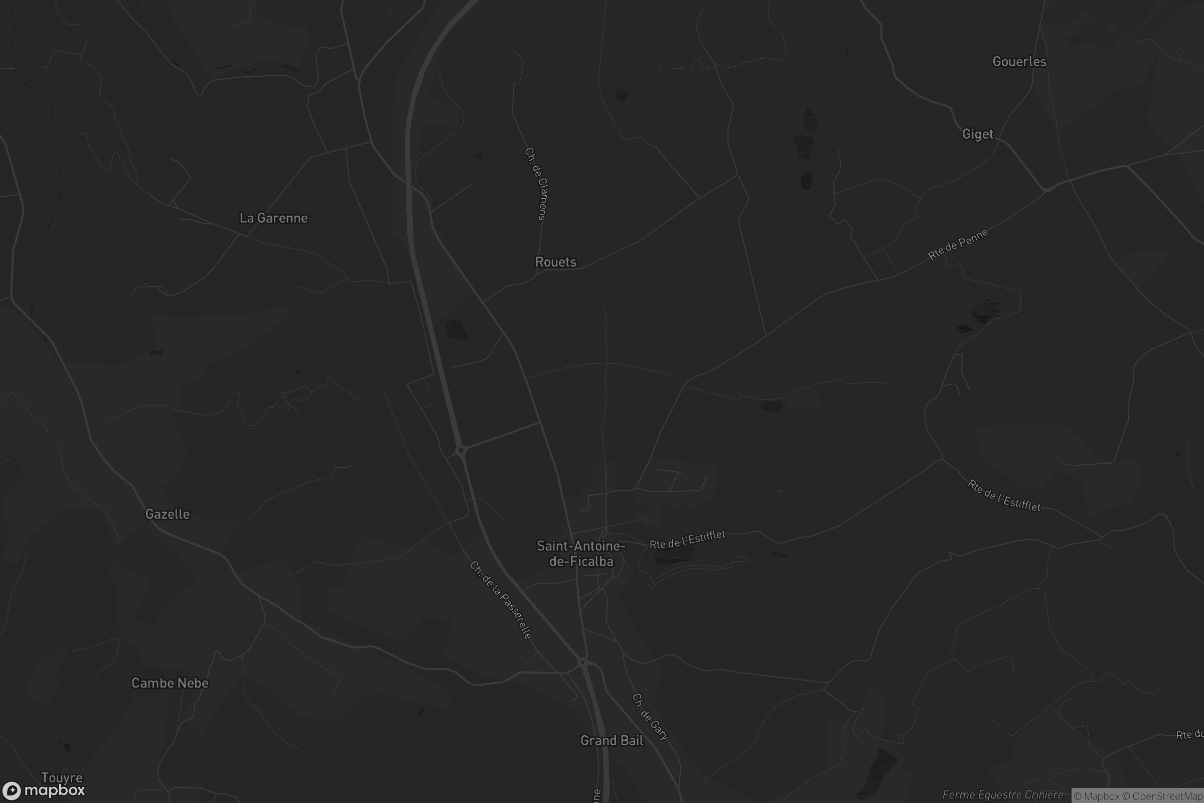 Carte de Saint-Antoine-de-Ficalba