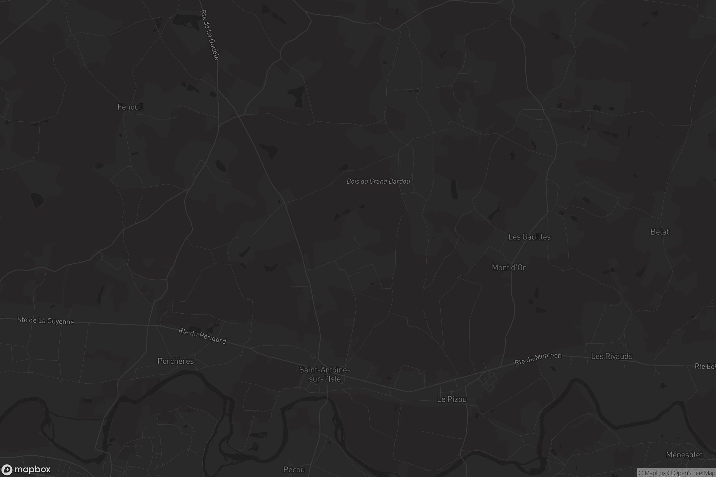 Carte de Saint-Antoine-sur-l'Isle