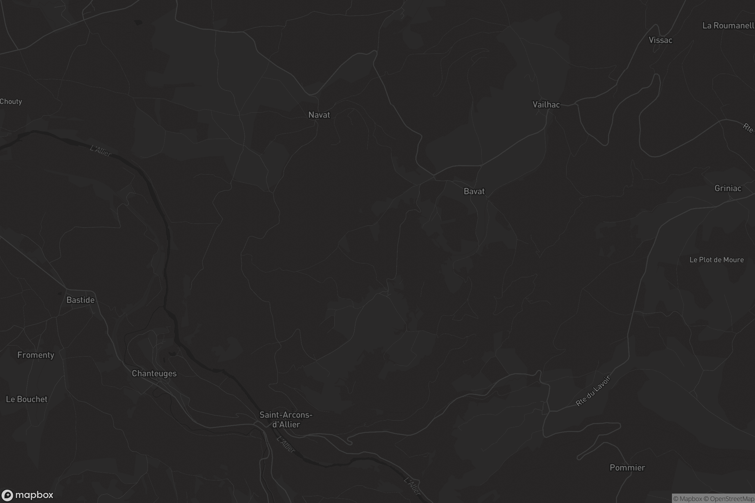 Carte de Saint-Arcons-d'Allier